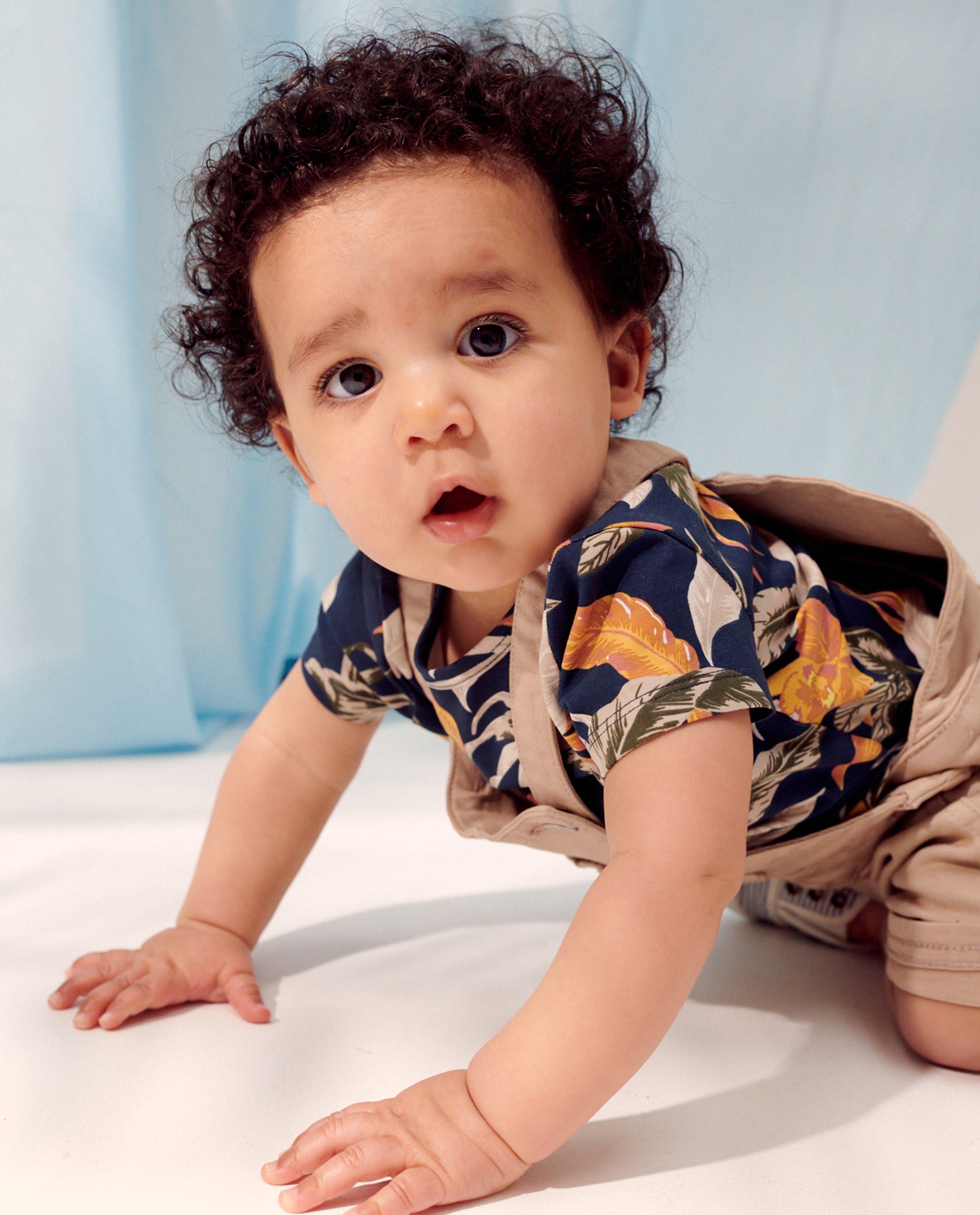Donkerblauw T-shirt met print - null - Cuddles and Smiles