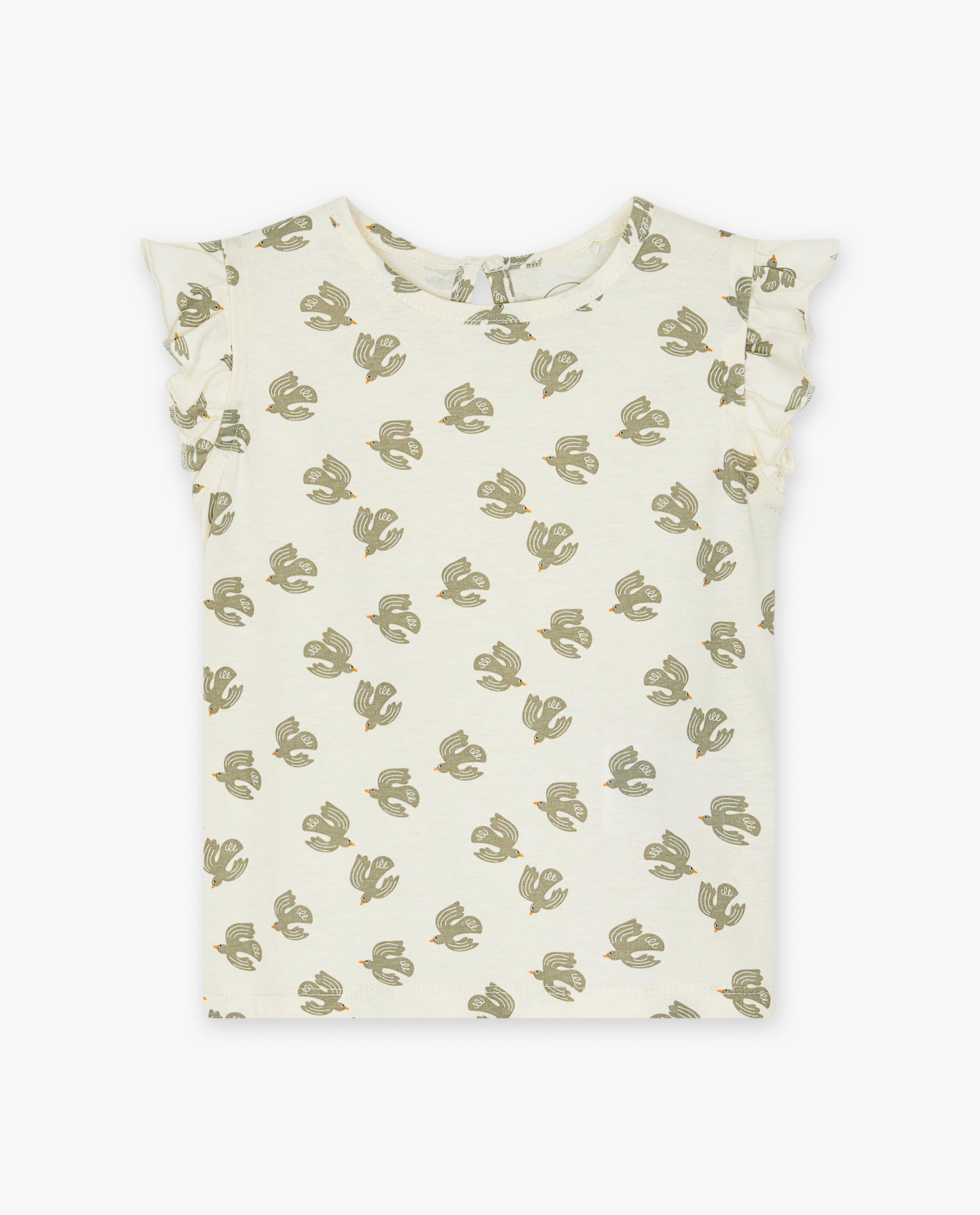 T-shirts - T-shirt met vogelprint
