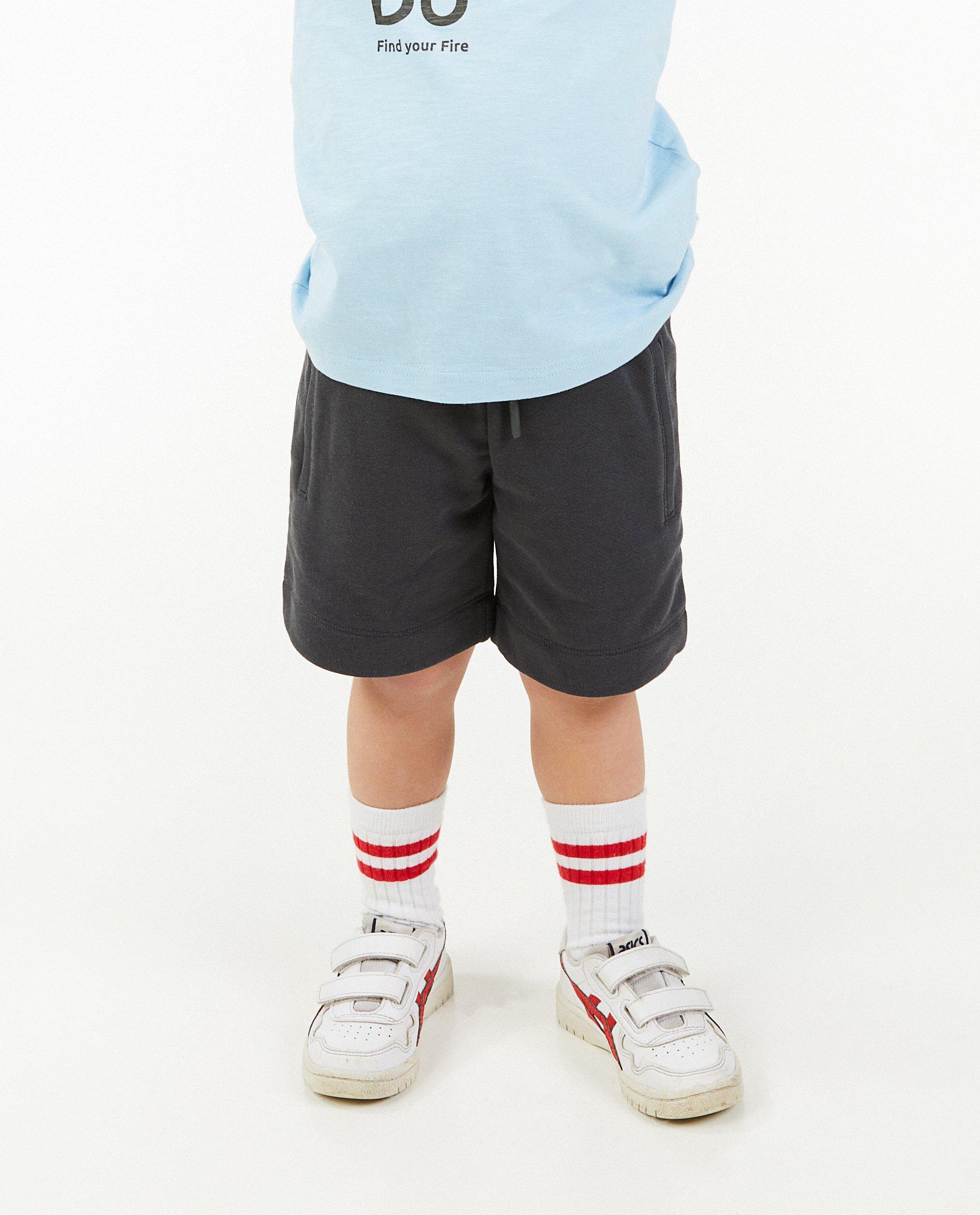 Shorten - Donkergrijze short, 2-7 jaar