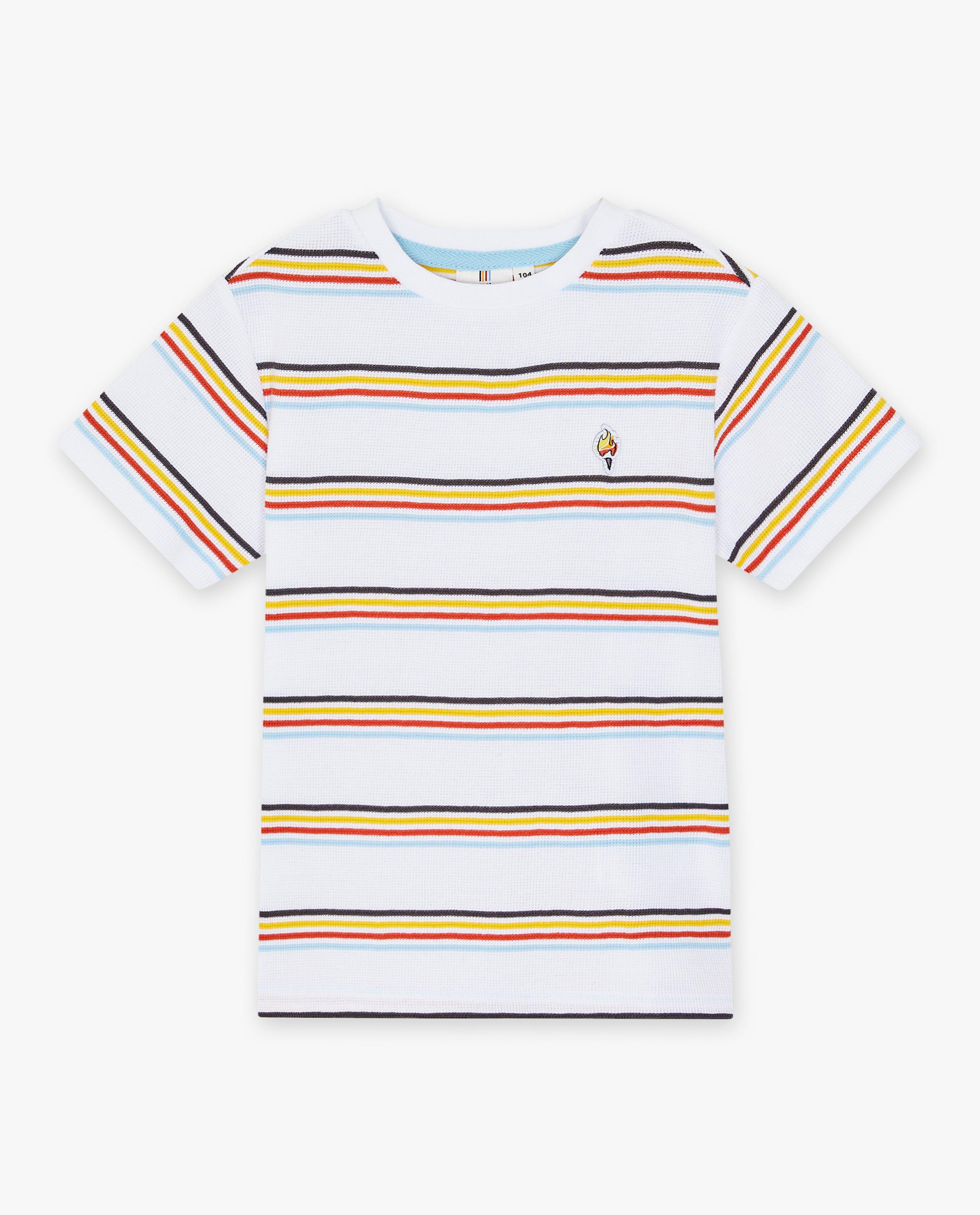 T-shirts - T-shirt met wafelpatroon, 2-7 jaar