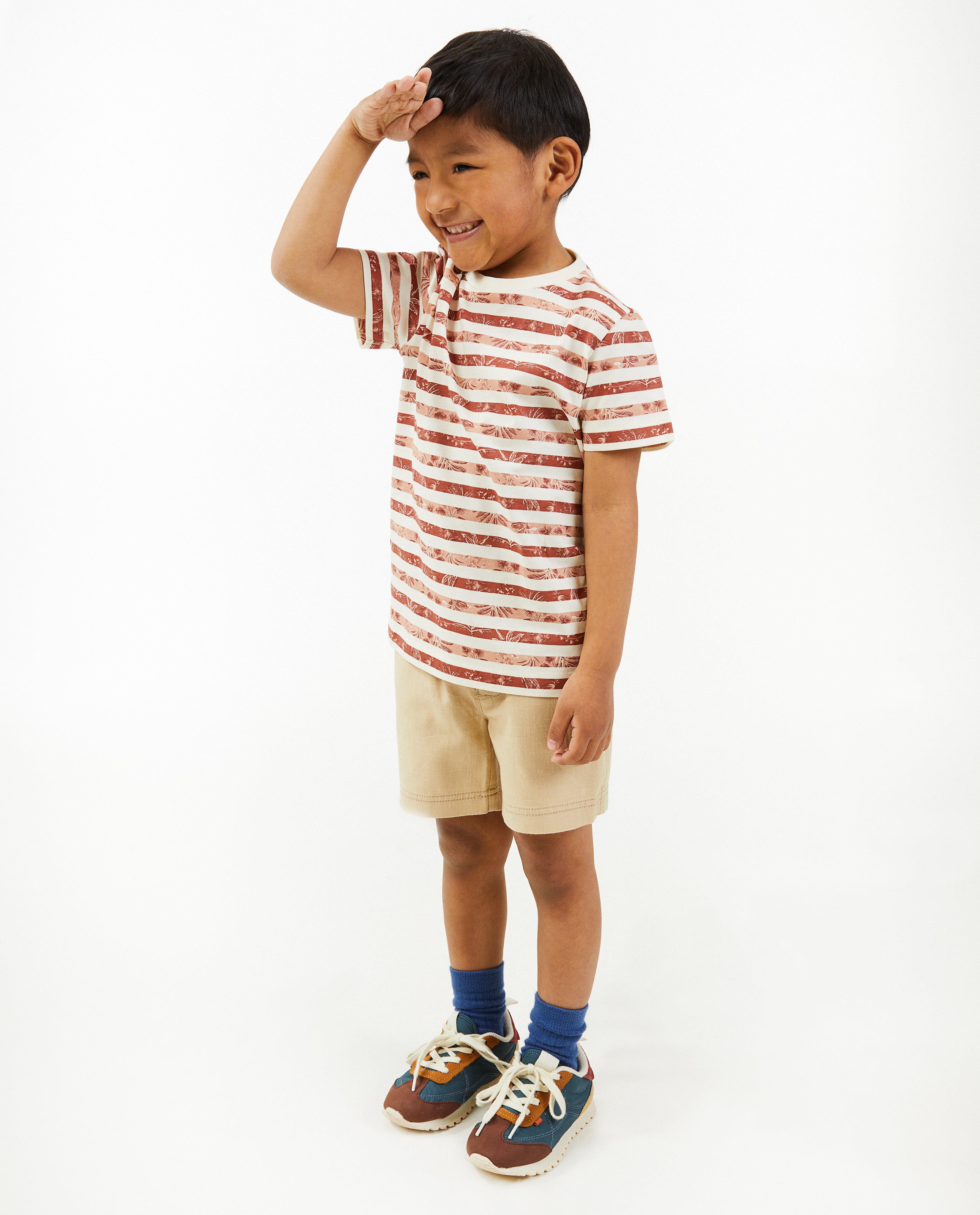 Beige short met structuur - null - Kidz Nation
