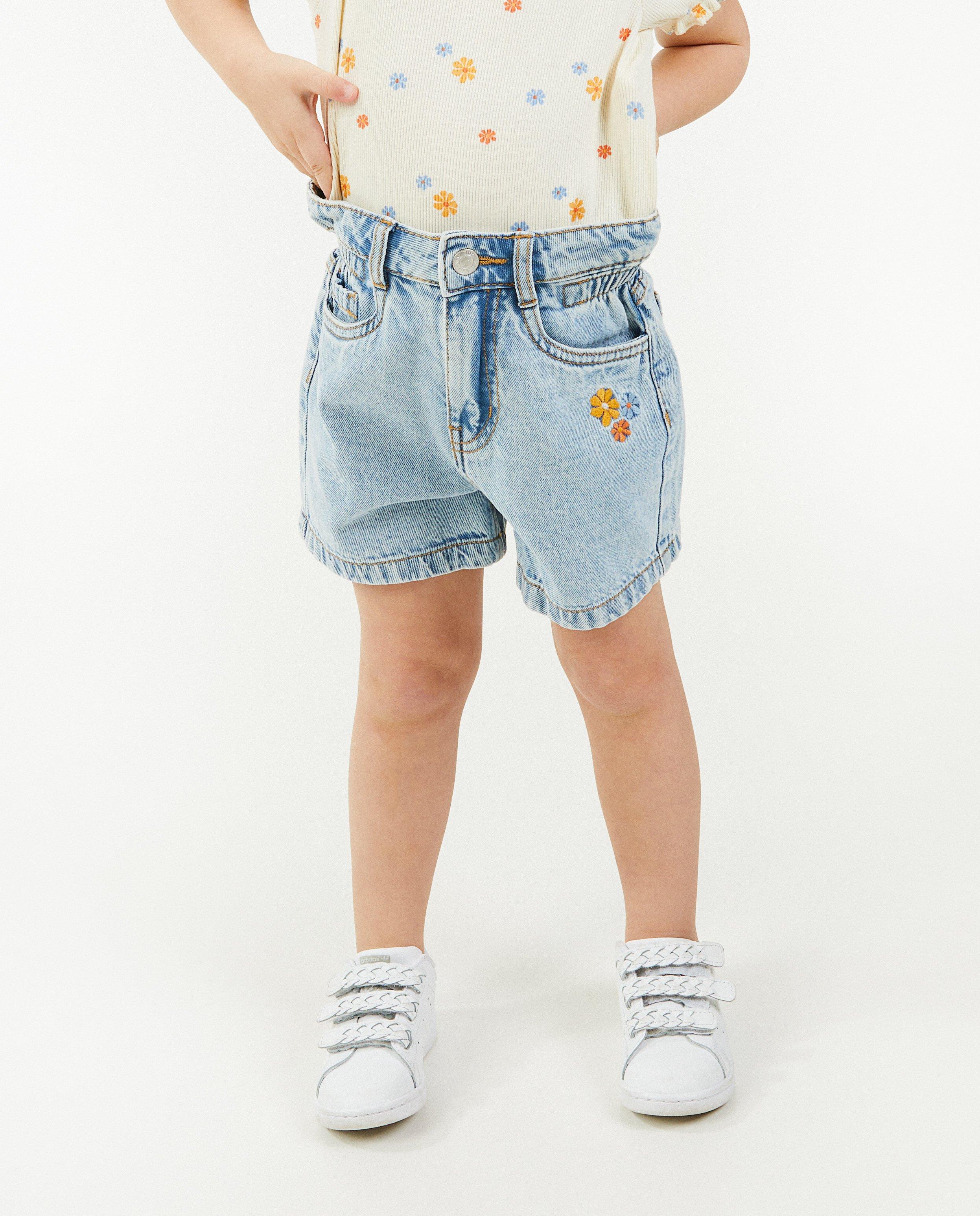 Shorts - Short en jeans avec des broderies, 2-7 ans