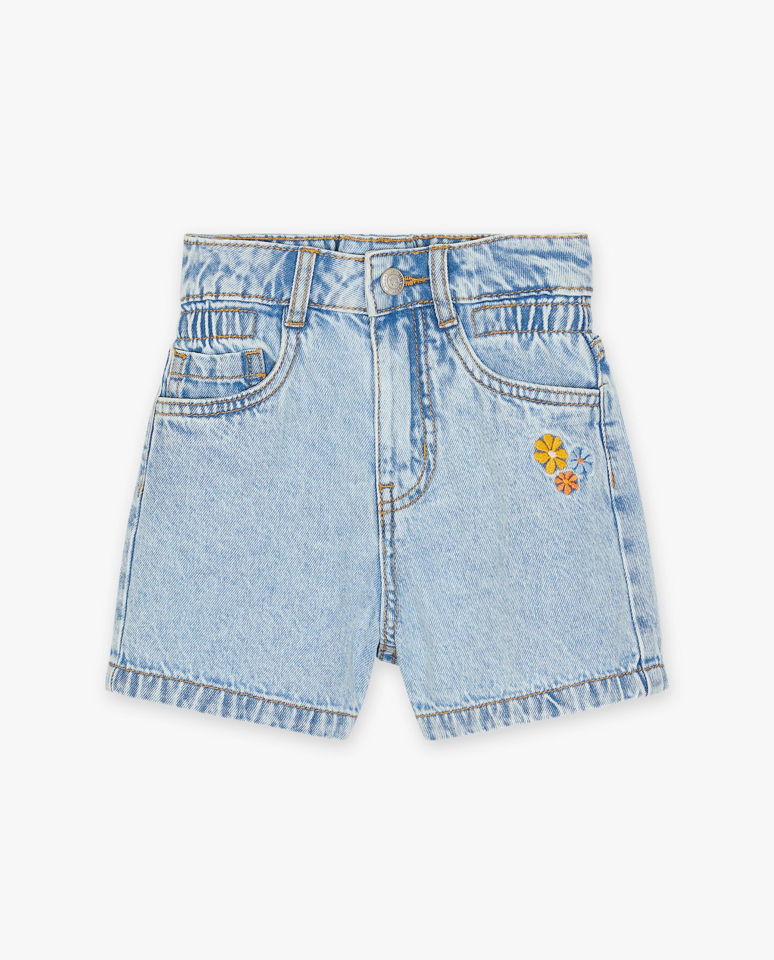 Shorts - Short en jeans avec des broderies, 2-7 ans