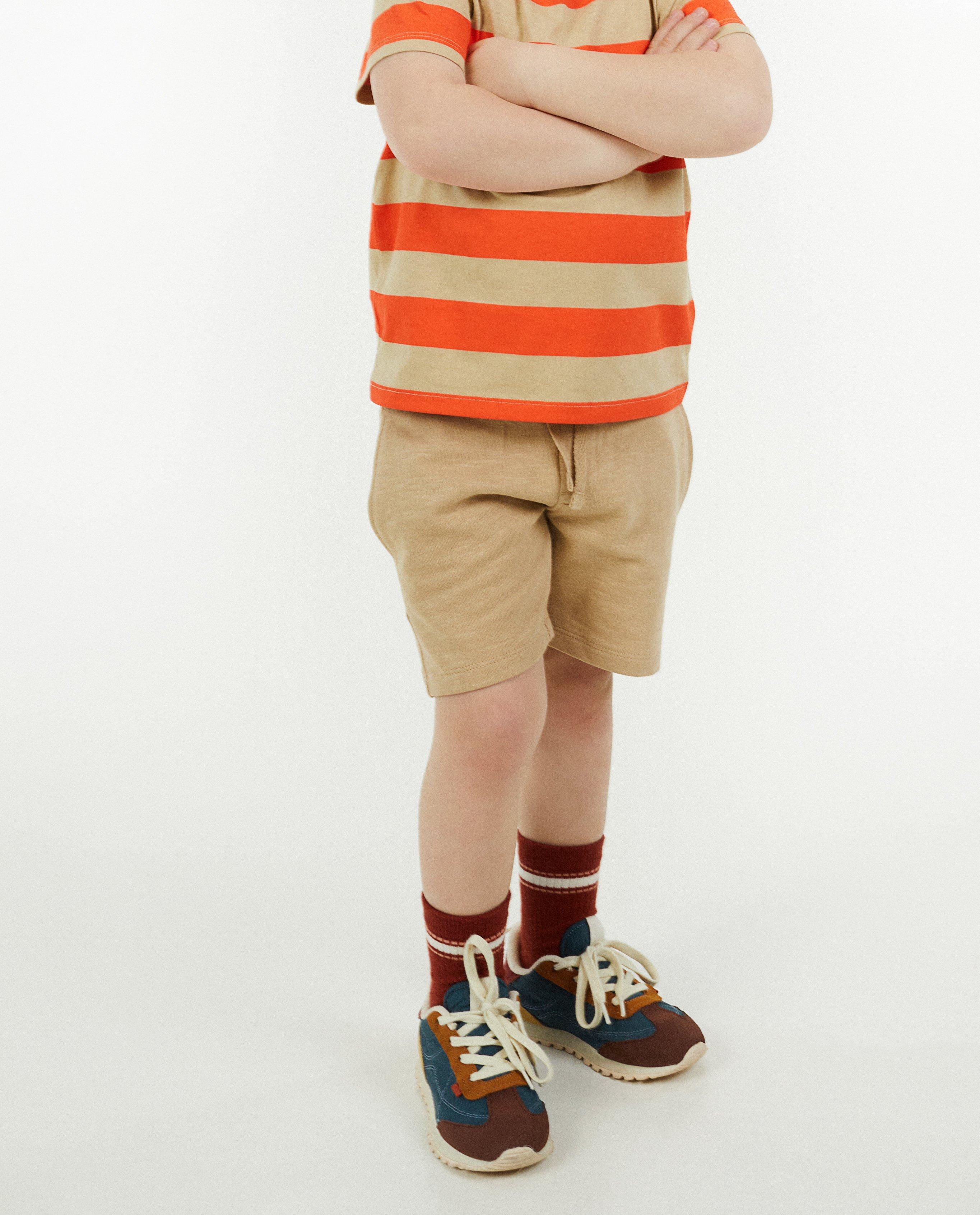 Shorten - Beige short van sweatstof