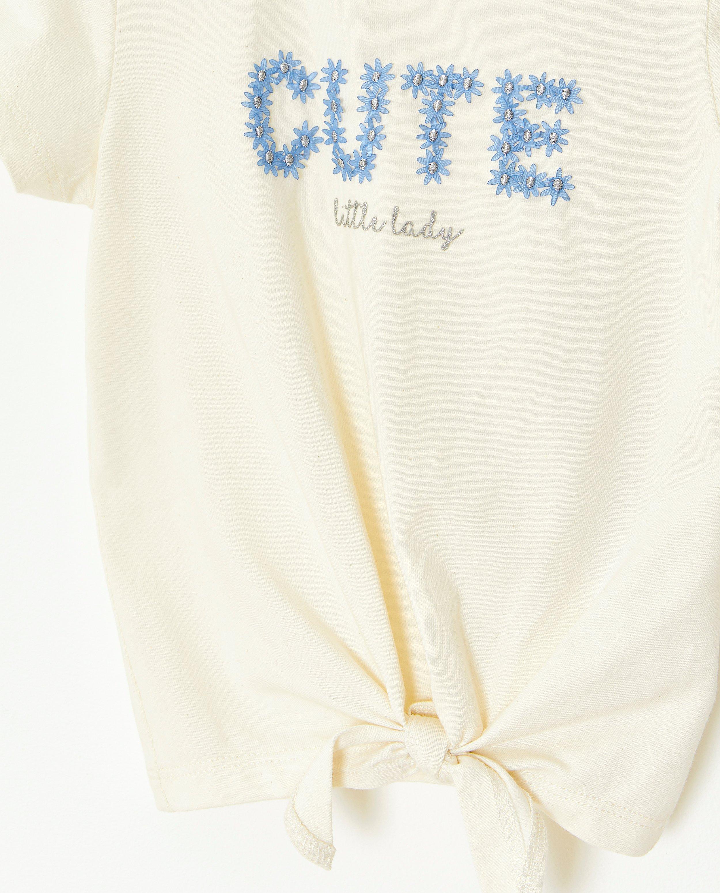 T-shirts - T-shirt met kersen in mesh
