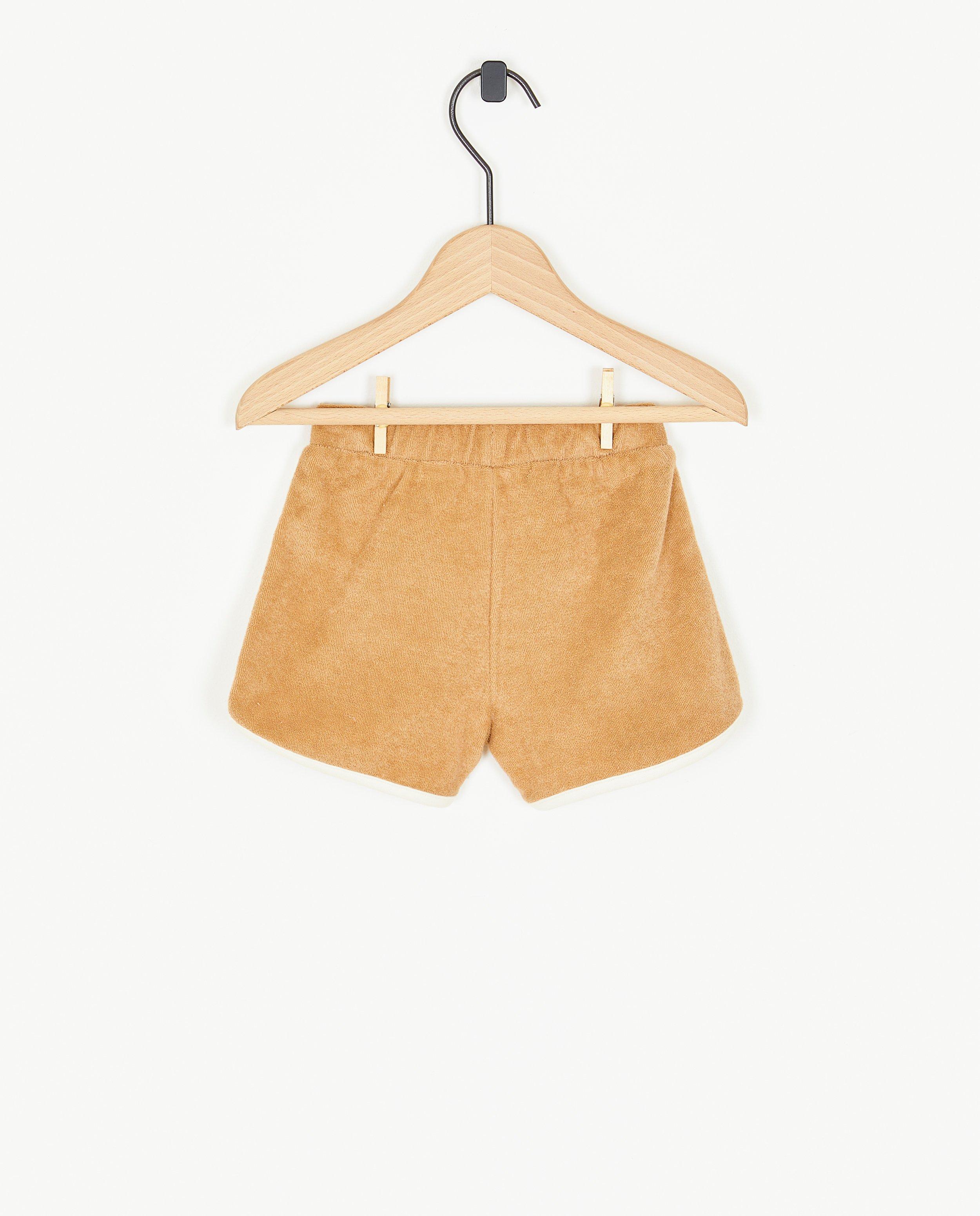 Shorten - Bruine short van spons