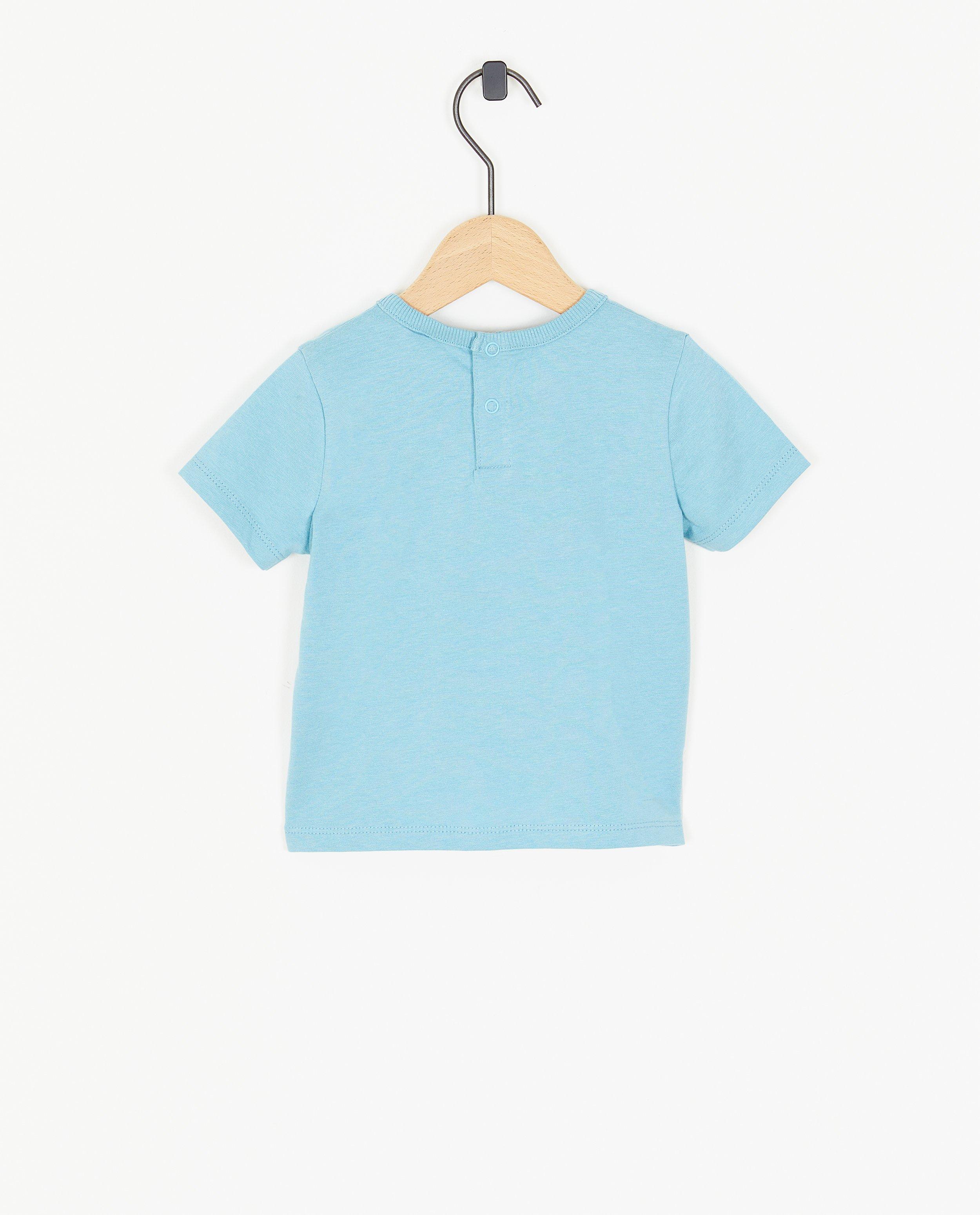 T-shirts - Blauw T-shirt met print
