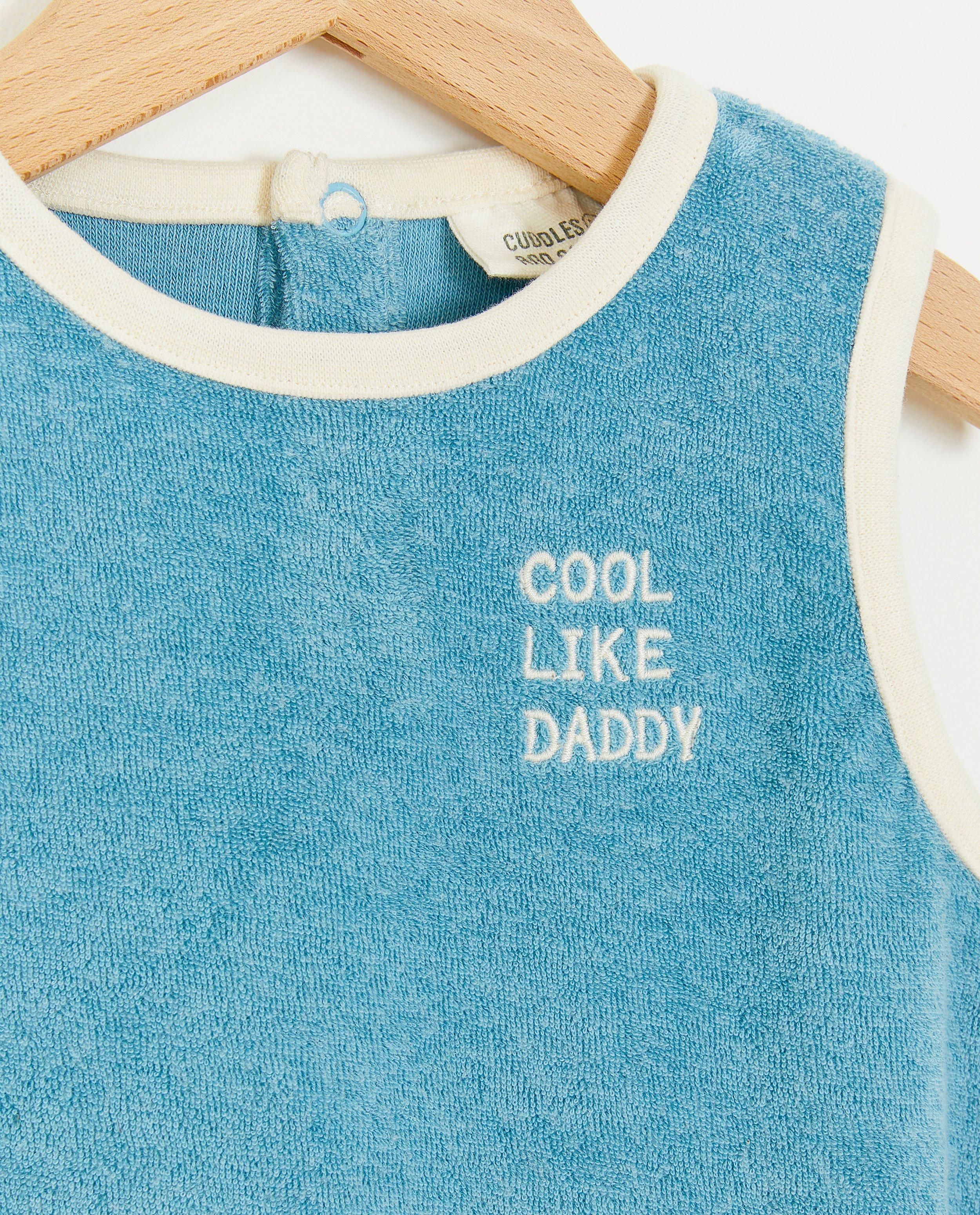 T-shirts - Blauwe top van spons