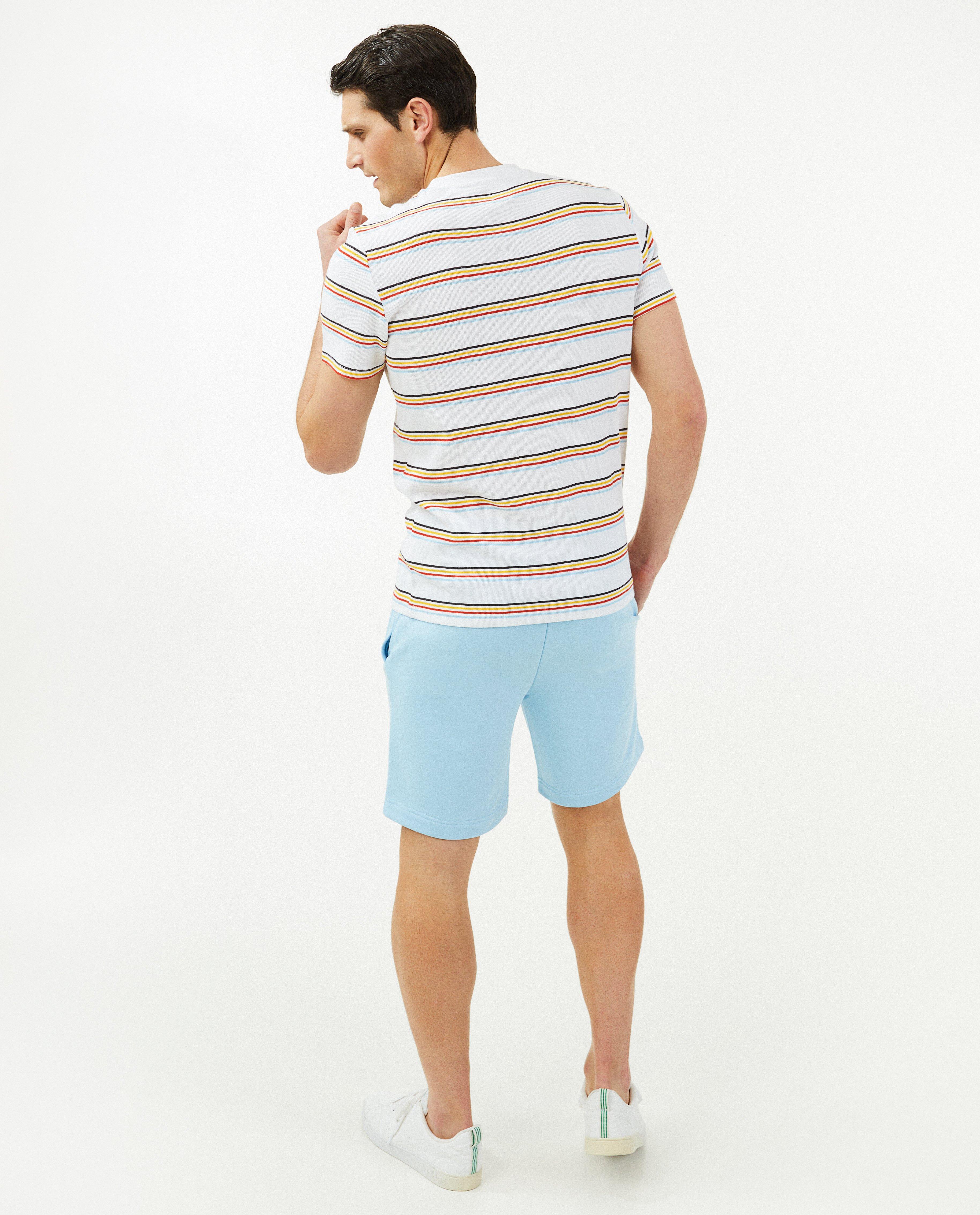T-shirts - T-shirt met wafelpatroon, heren