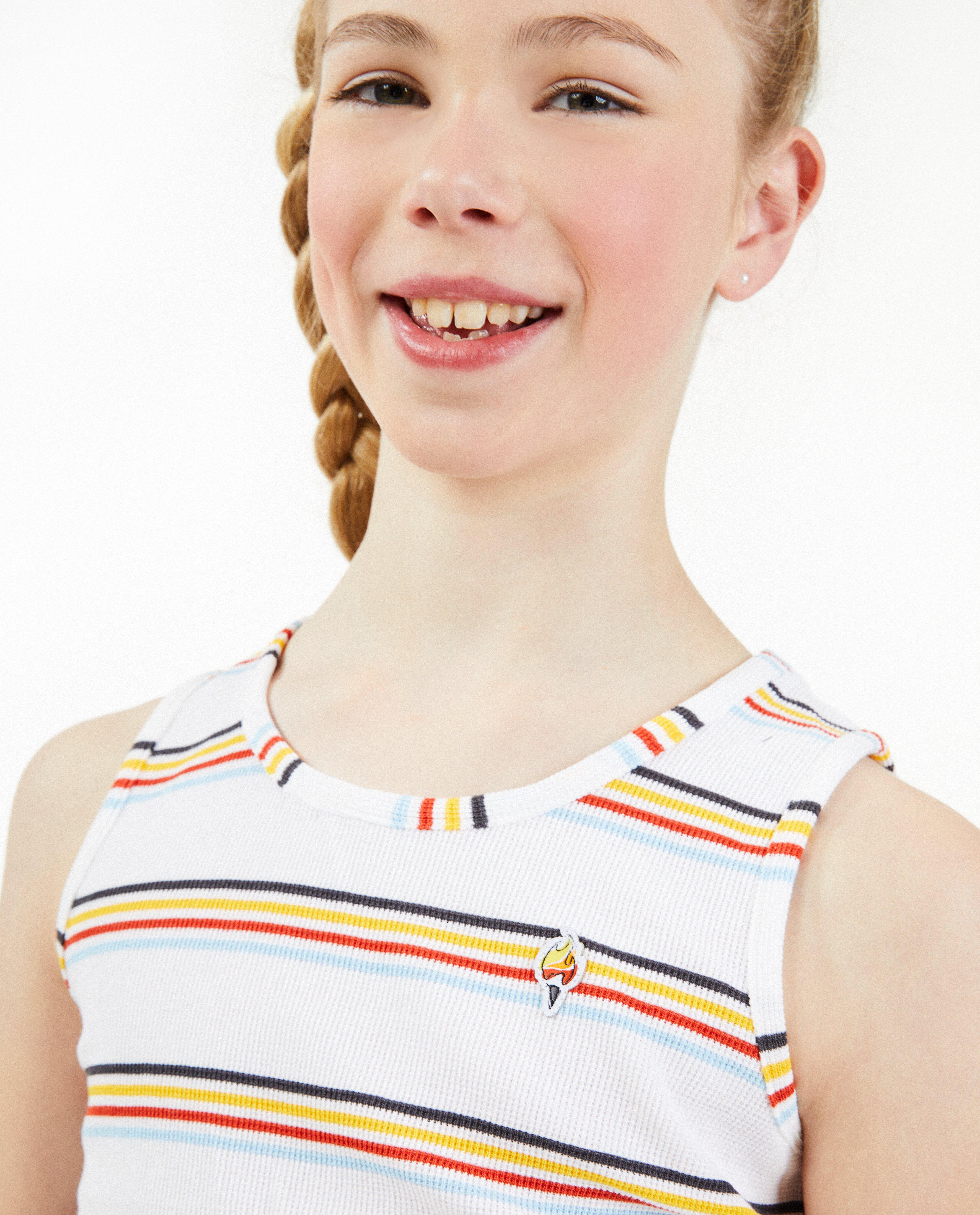 T-shirts - Top met wafelpatroon