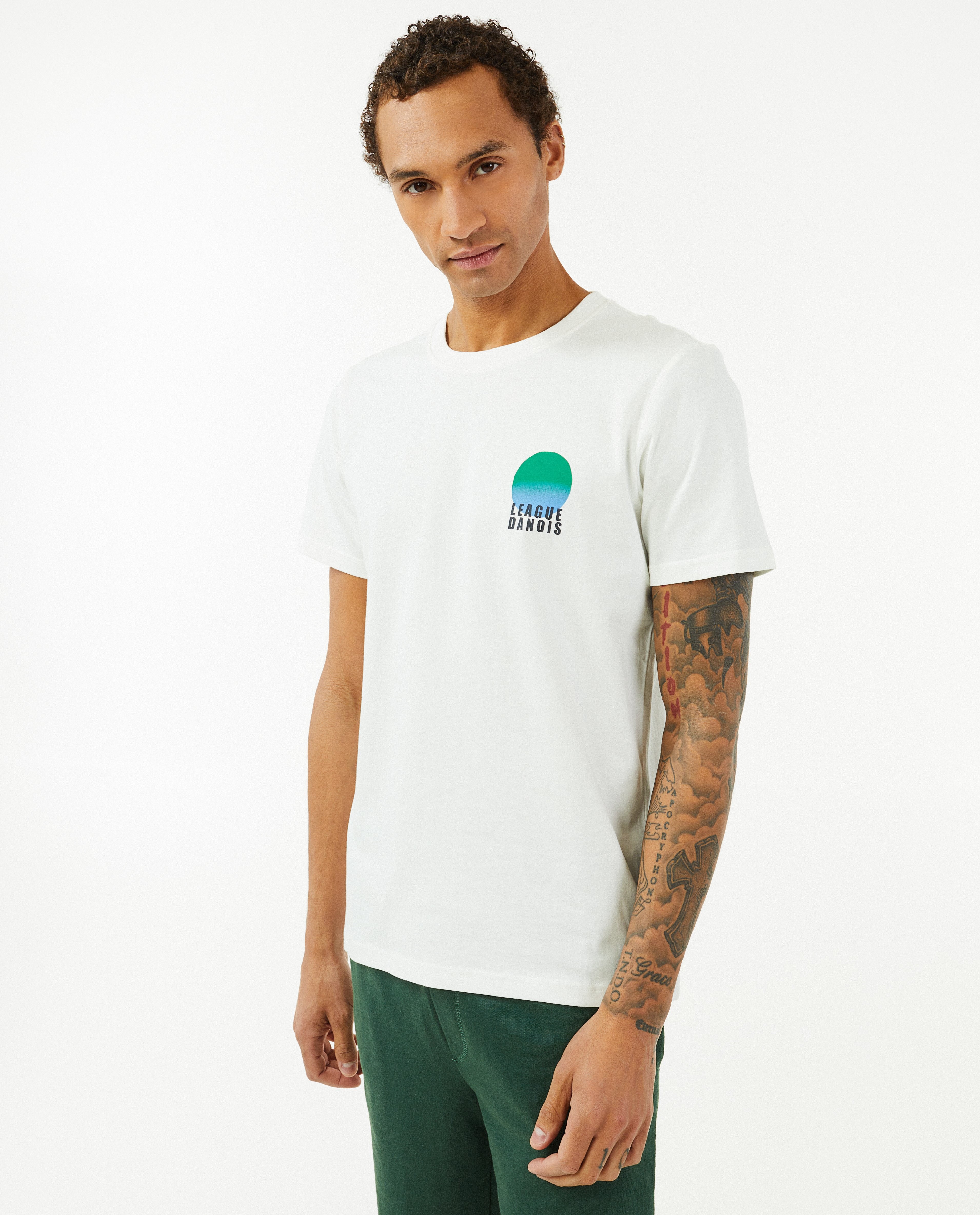 Hoofd Kikker gesponsord Wit T-shirt met print