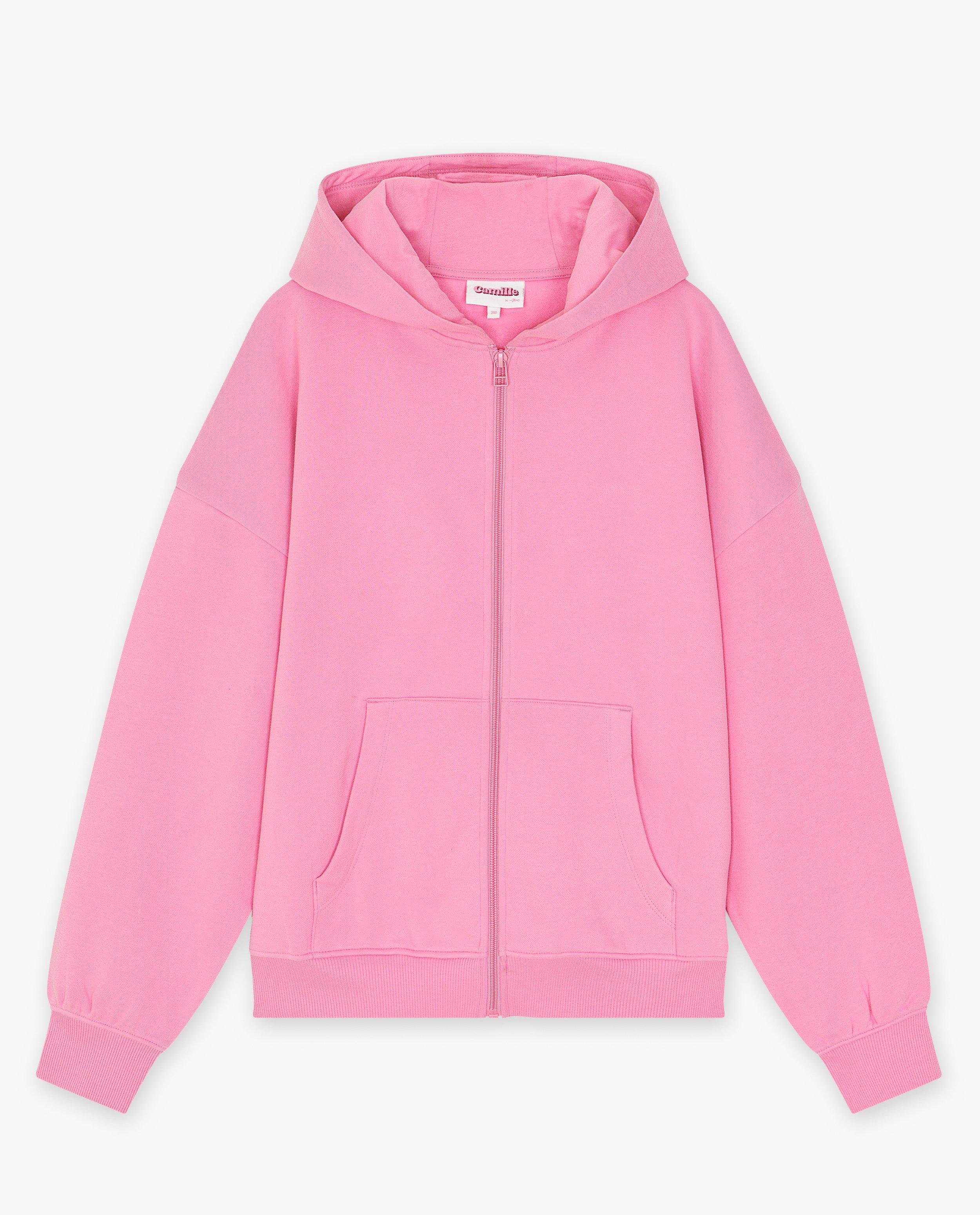 Gilet rose avec un capuchon, XXS-XL - null - CAMILLE