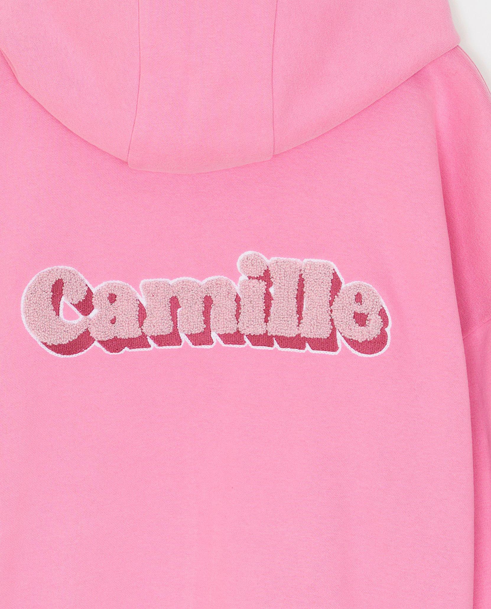 Sweats - Gilet rose avec un capuchon, XXS-XL