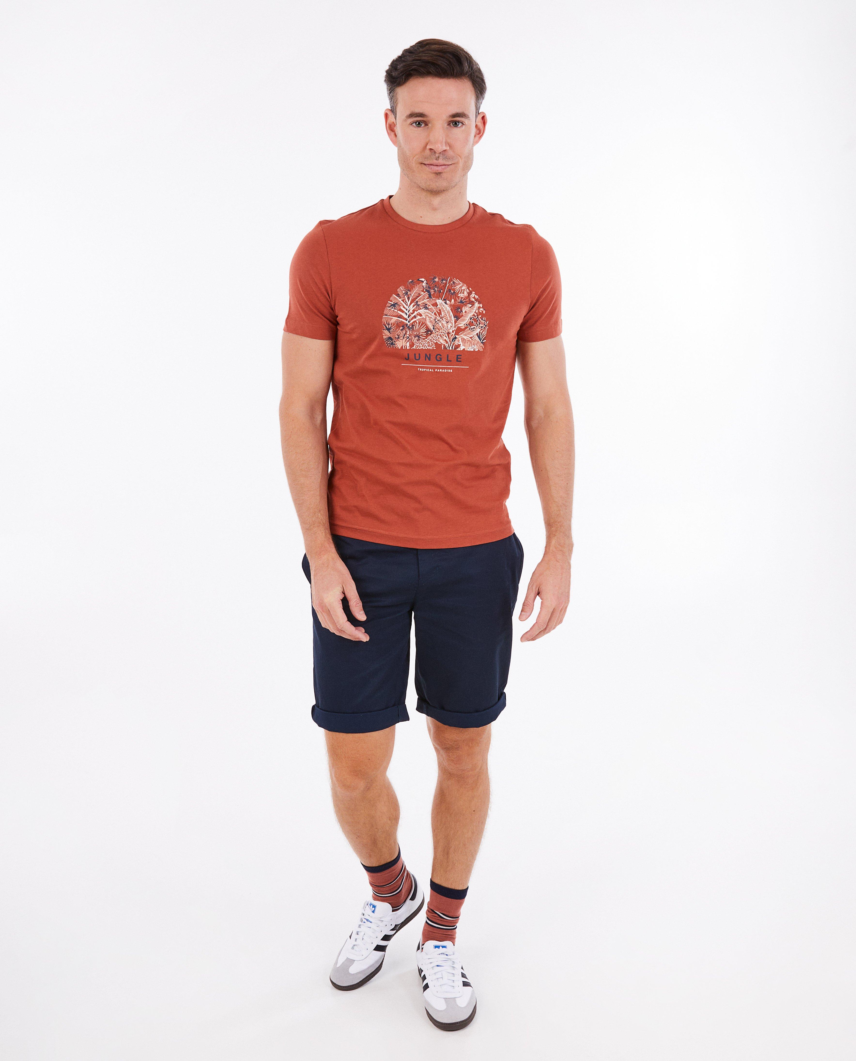 Short met structuur, chino fit - null - Quarterback
