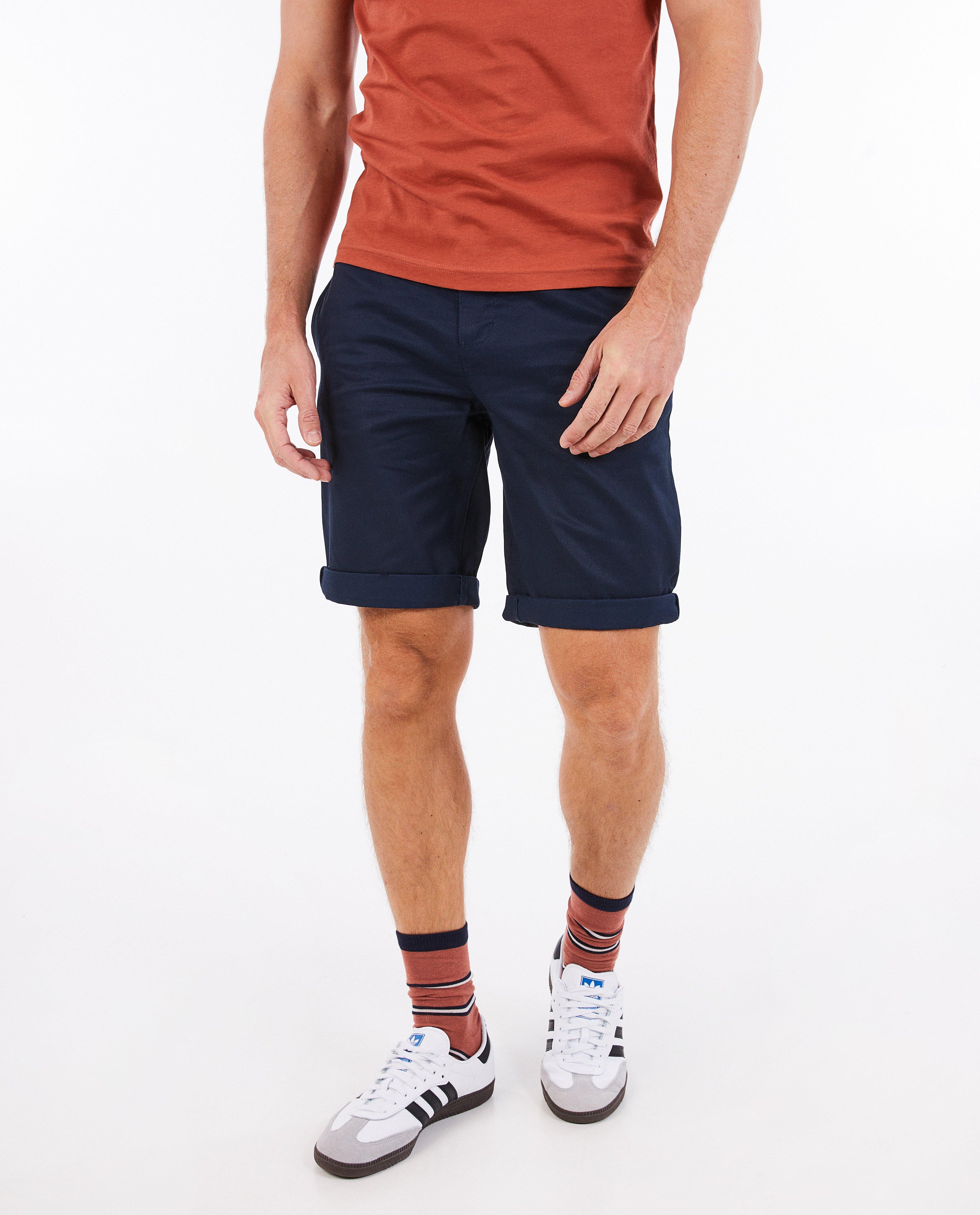 Shorten - Short met structuur, chino fit