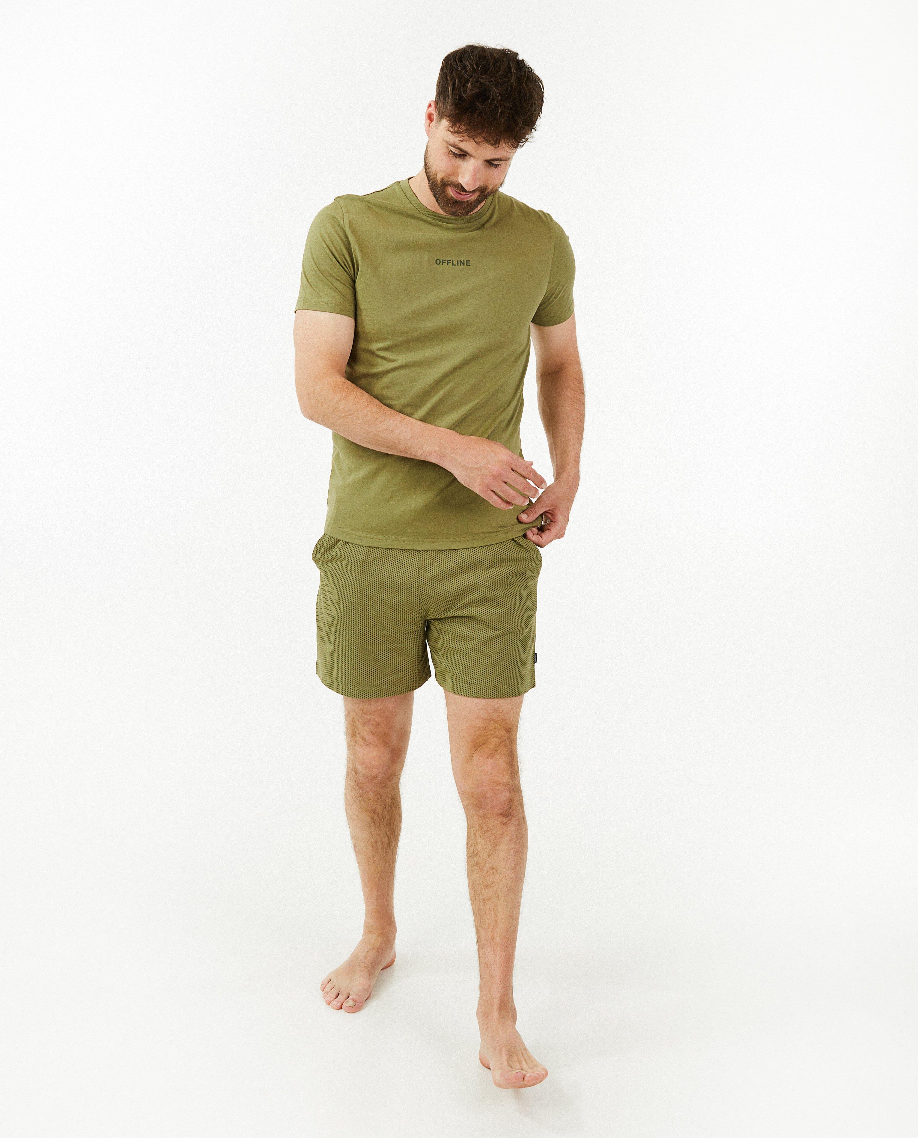 Pyjama met opschrift in reliëf - null - Quarterback