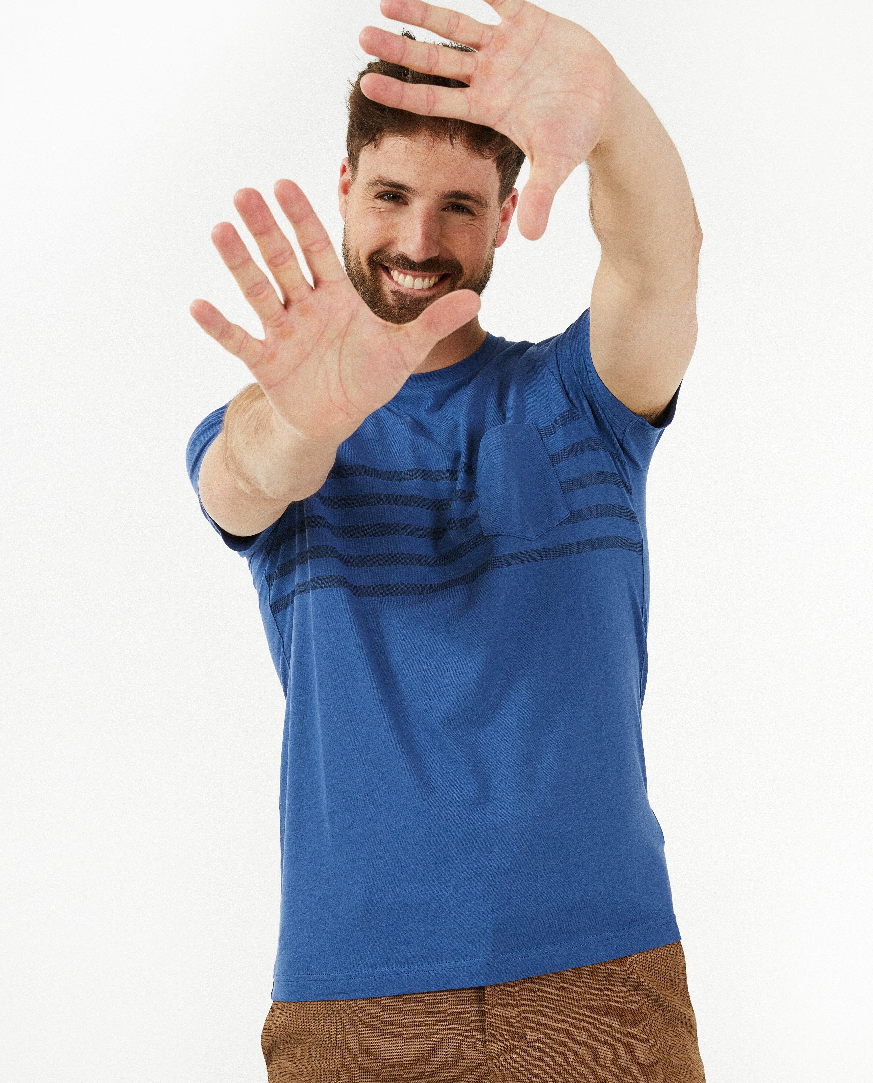 T-shirt à rayures - Détails du produit - bleu foncé - image numéro 2