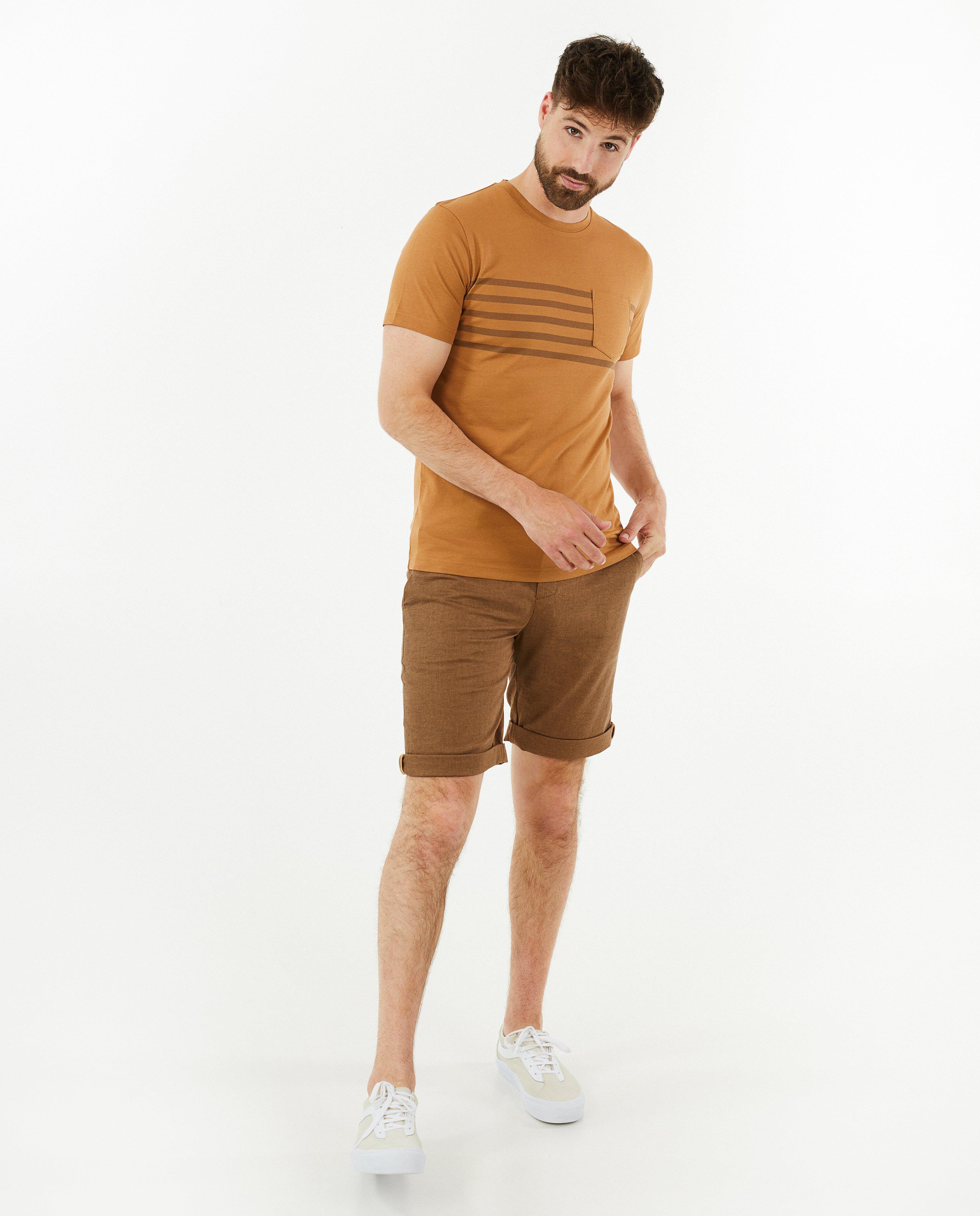 T-shirt met strepen - null - Quarterback