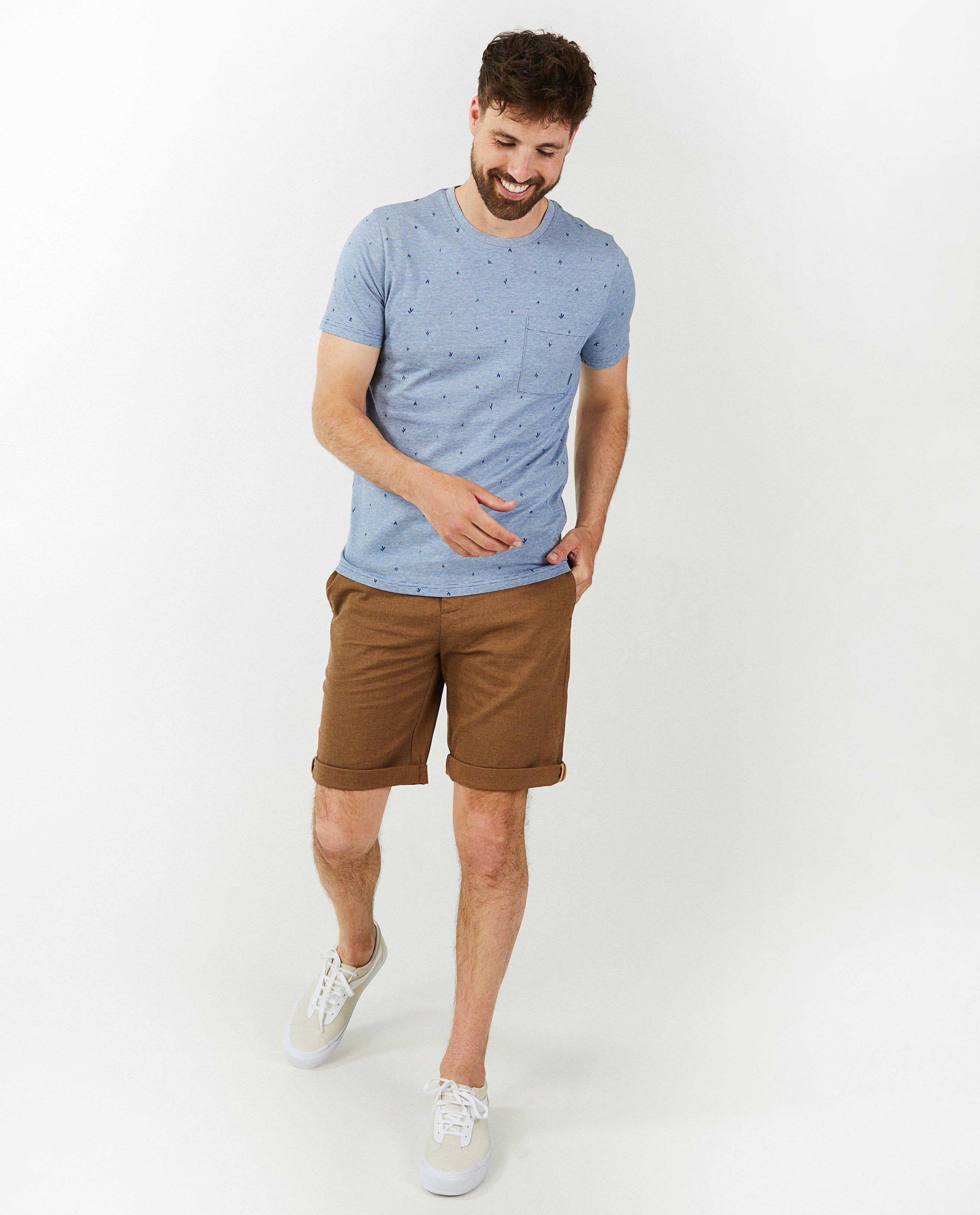 T-shirt met blaadjesprint - null - Quarterback