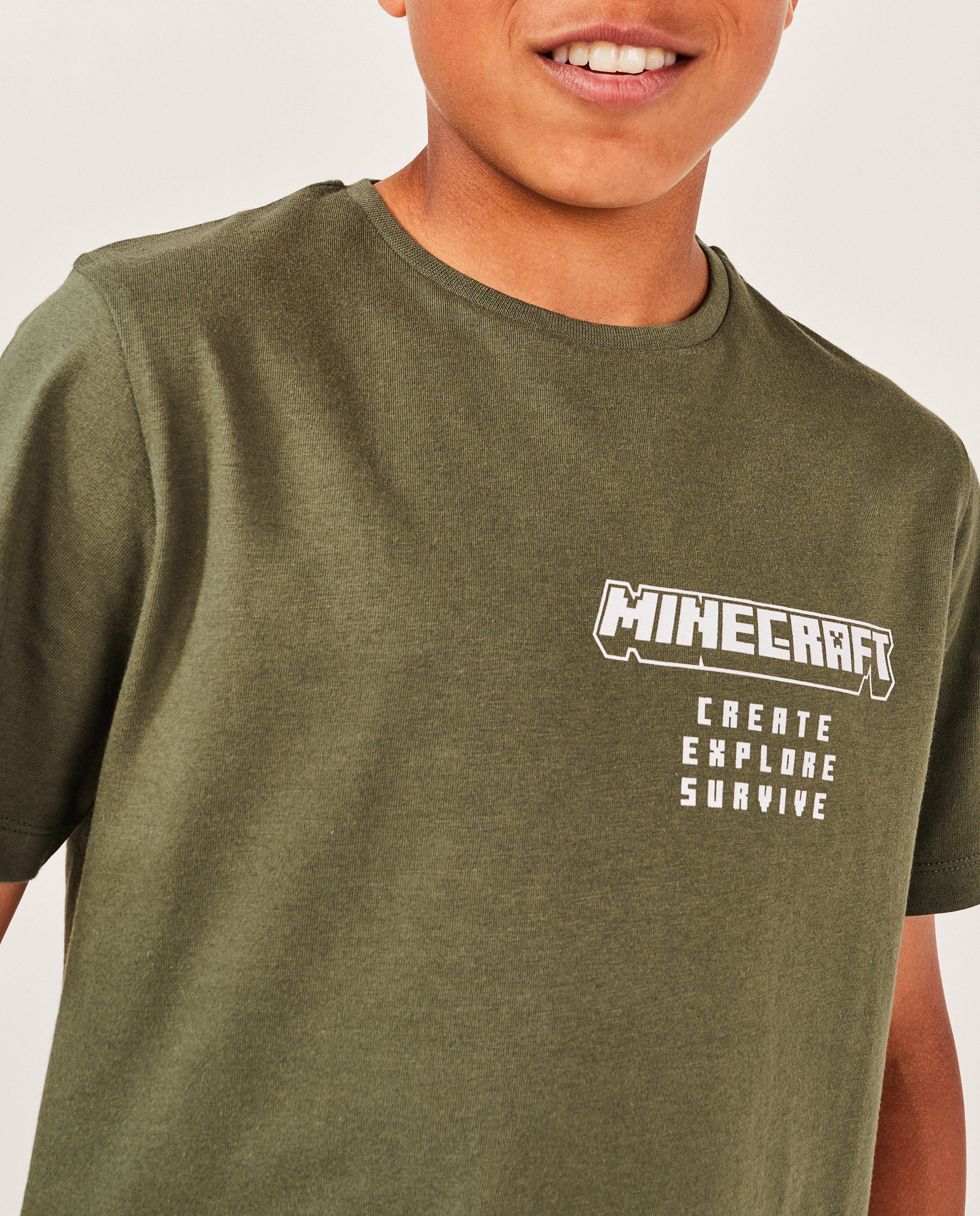 T-shirts - T-shirt vert foncé Minecraft