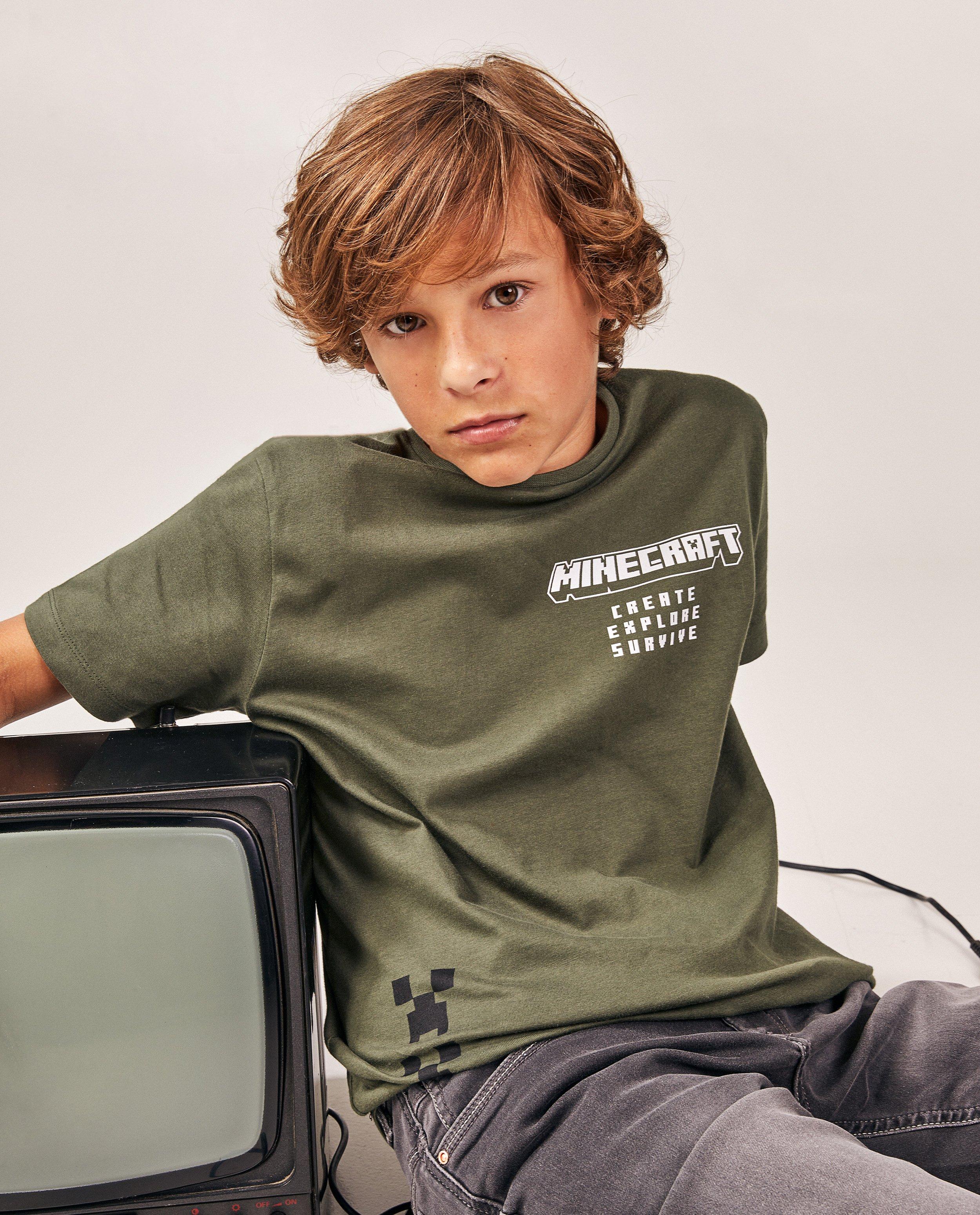 T-shirts - T-shirt vert foncé Minecraft
