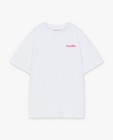 T-shirt blanc, inscription XXS-XL - null - CAMILLE