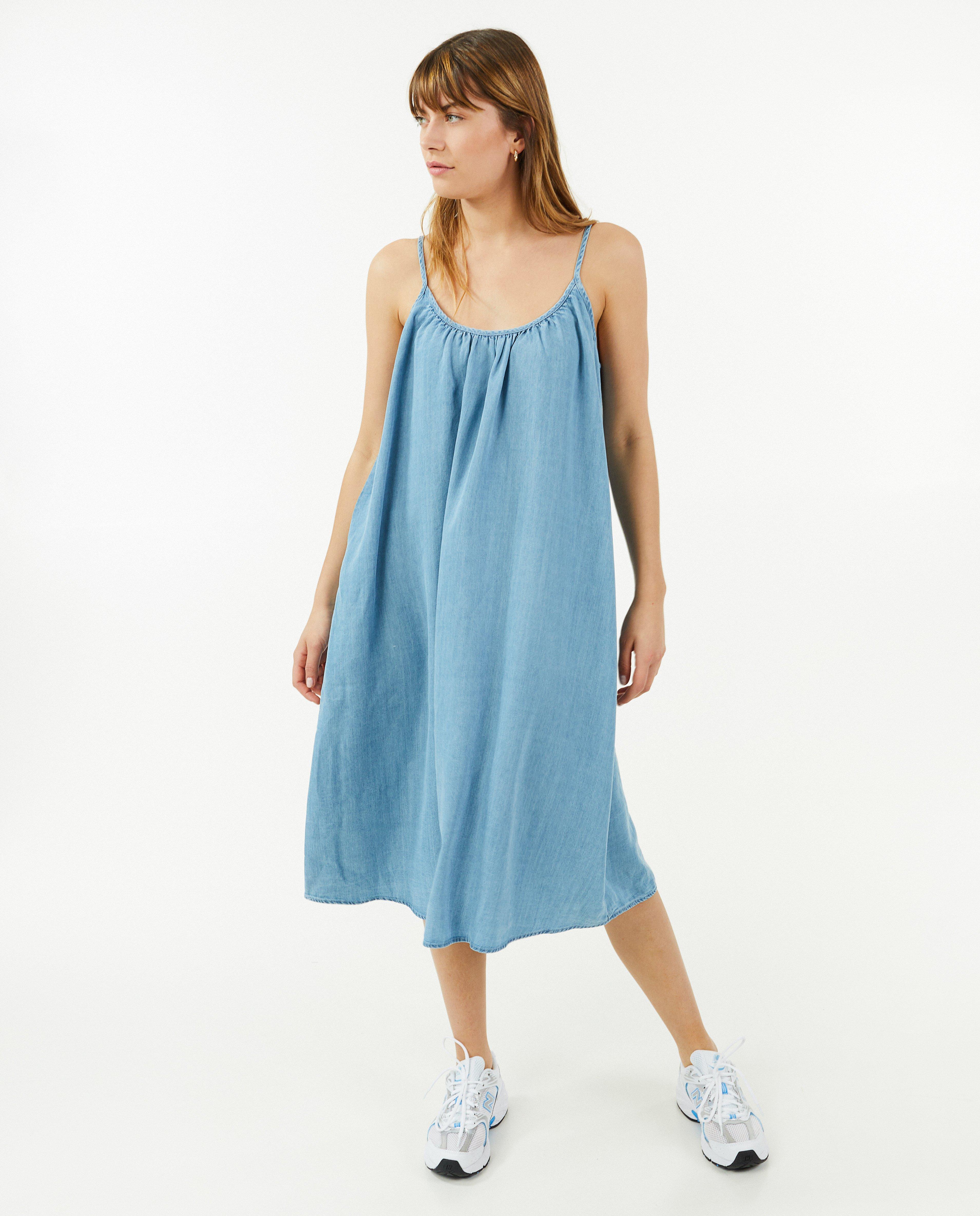 Robes - Robe trapèze en jeans