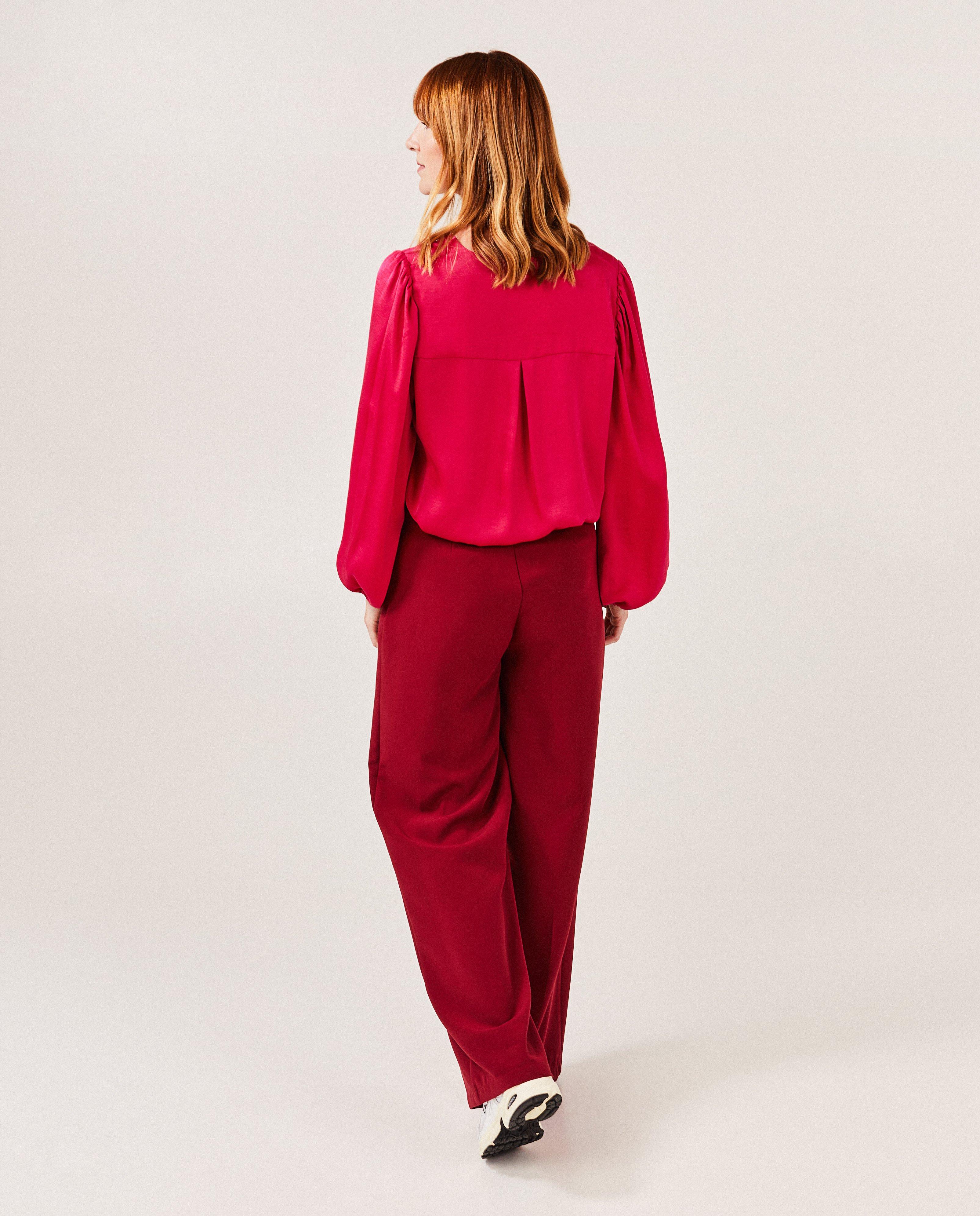 Hemden - Roze satijnen blouse