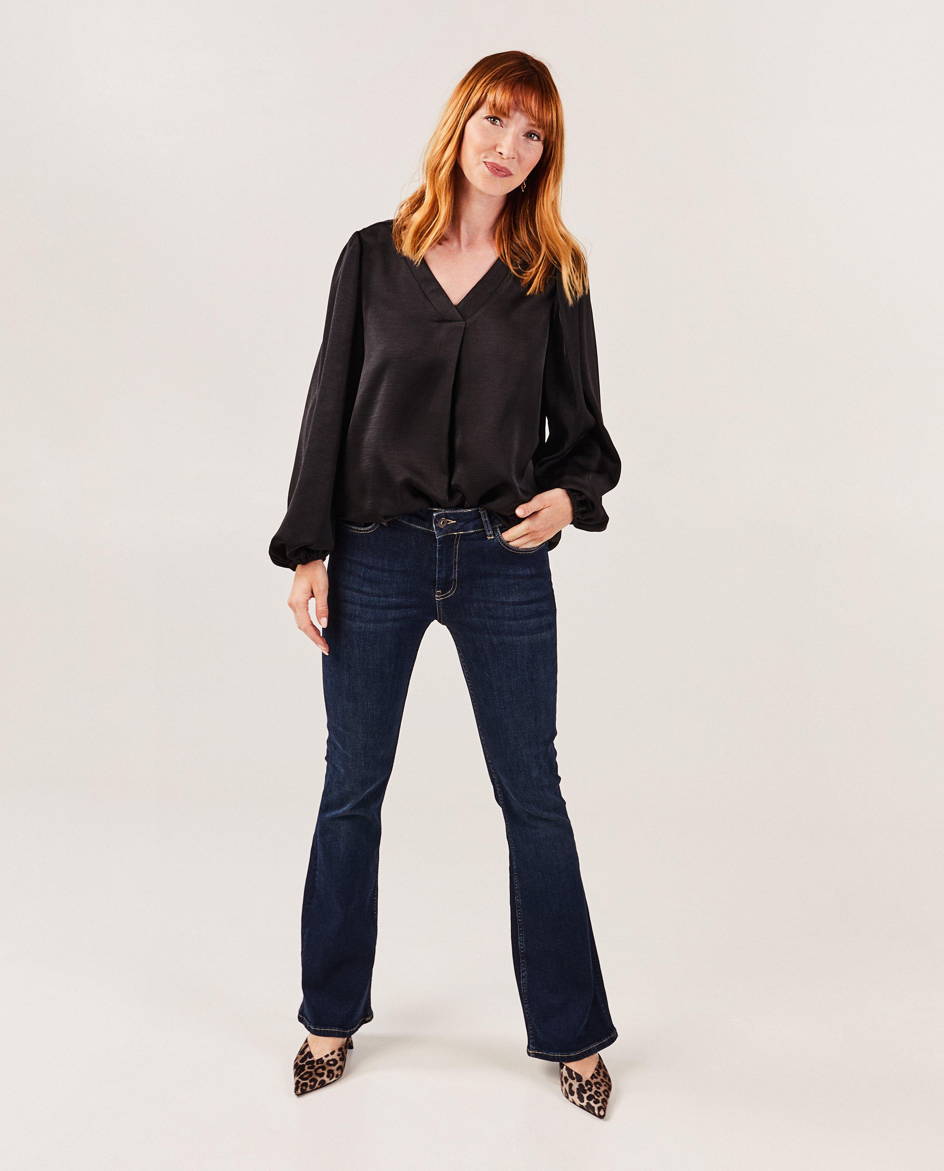 Roze satijnen blouse - null - Sora