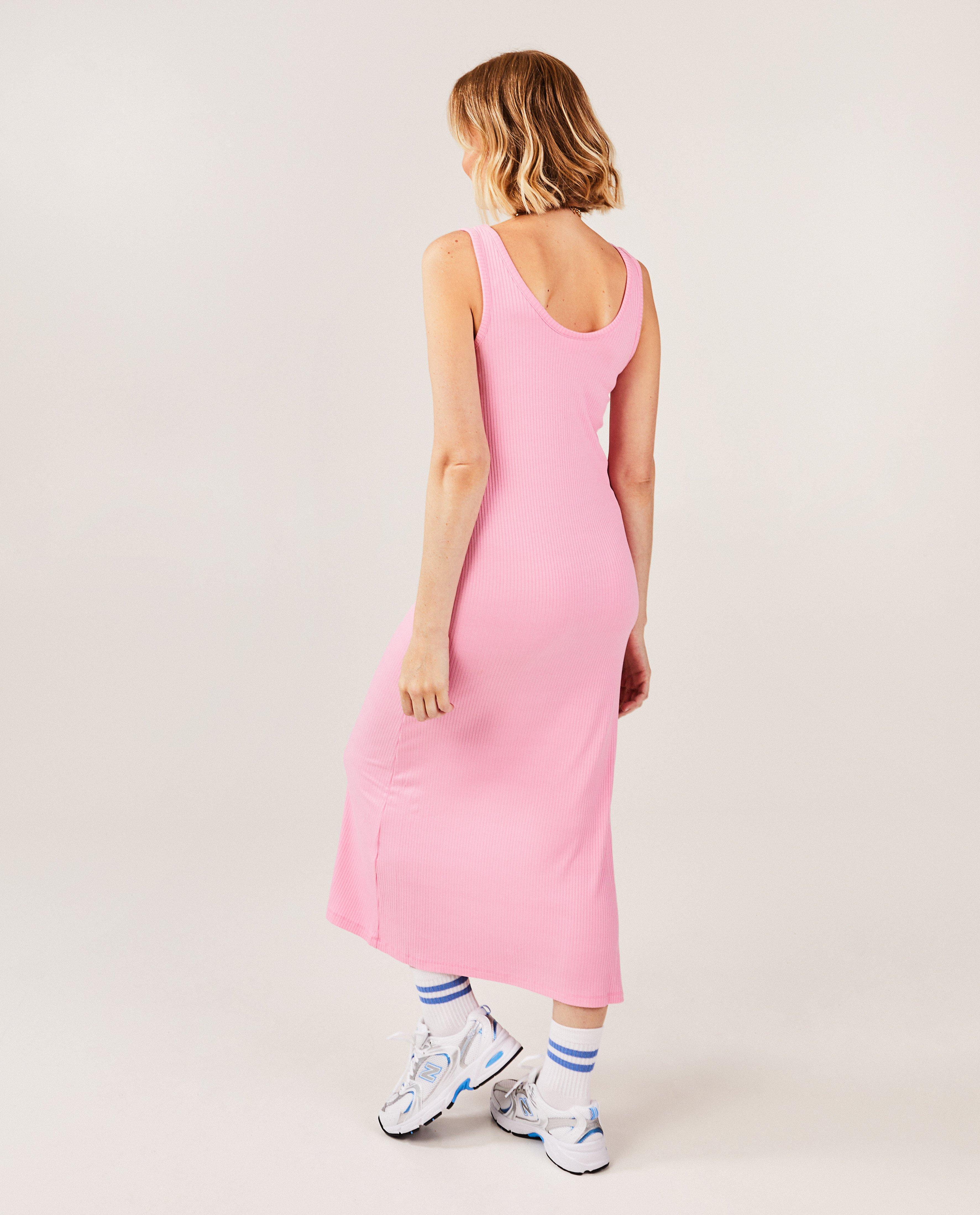 Robes - Robe rose côtelée, grossesse
