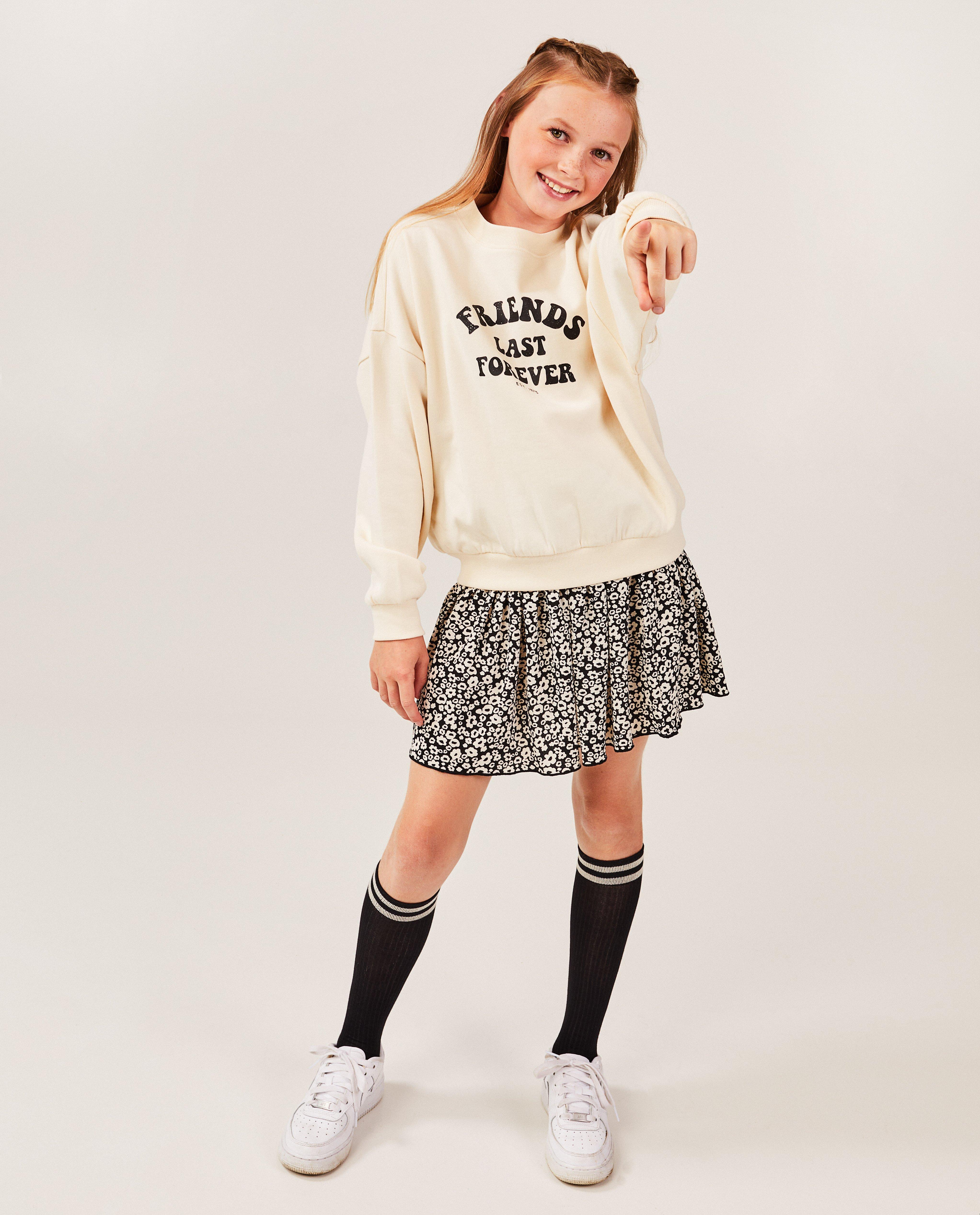 Jupe fleurie - Détails du produit - noir - image numéro 2