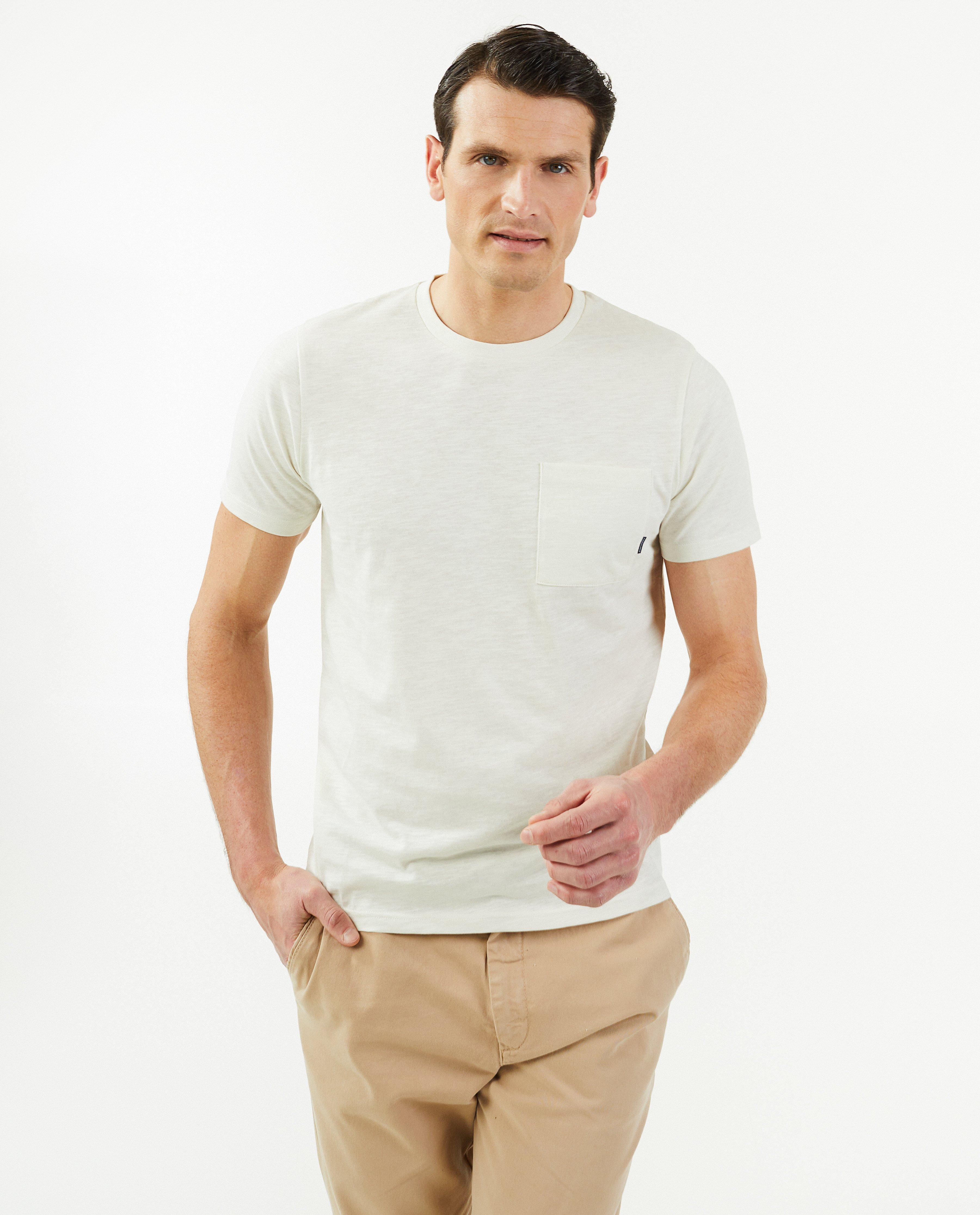 T-shirts - Beige T-shirt, slim fit