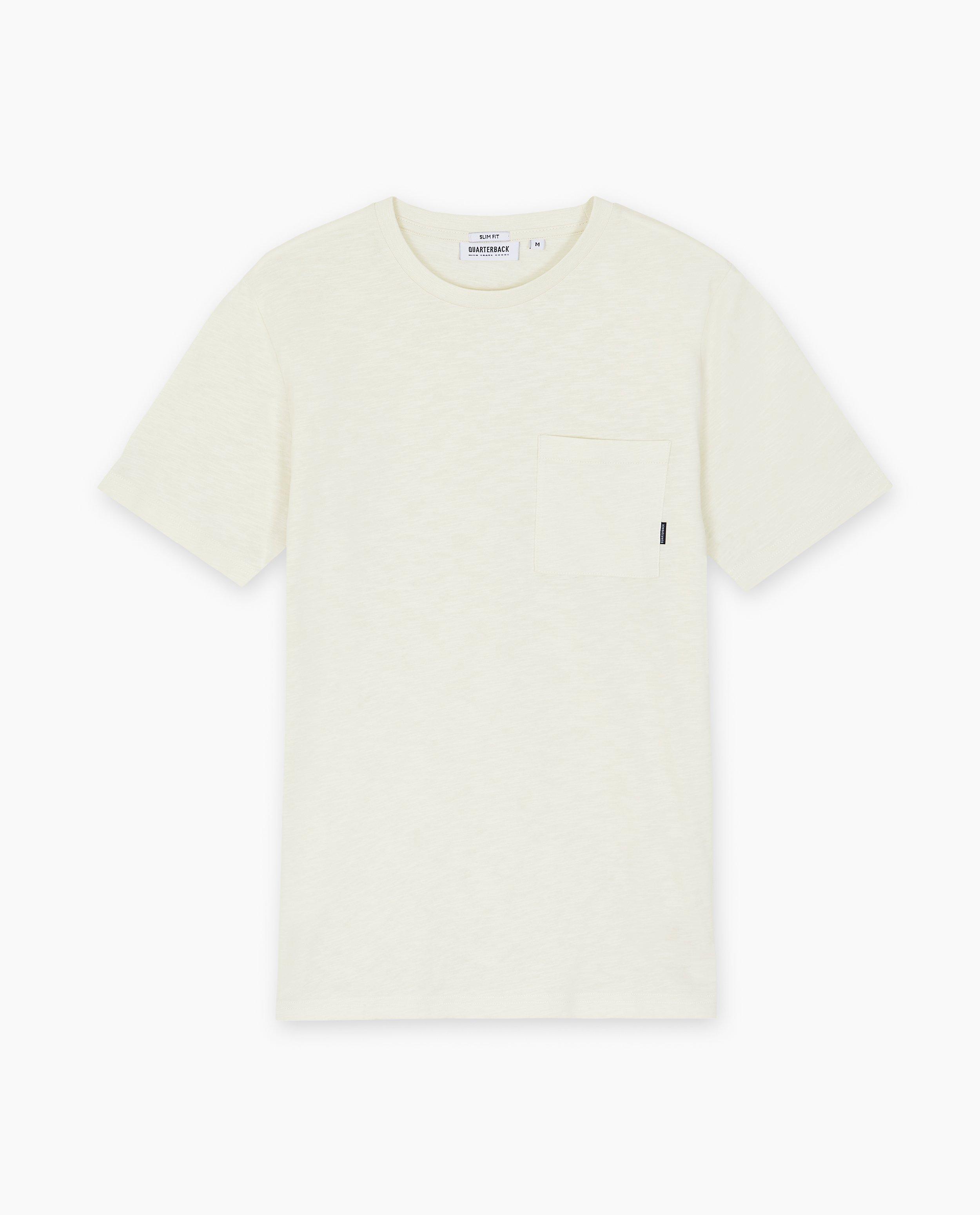 T-shirts - Beige T-shirt, slim fit