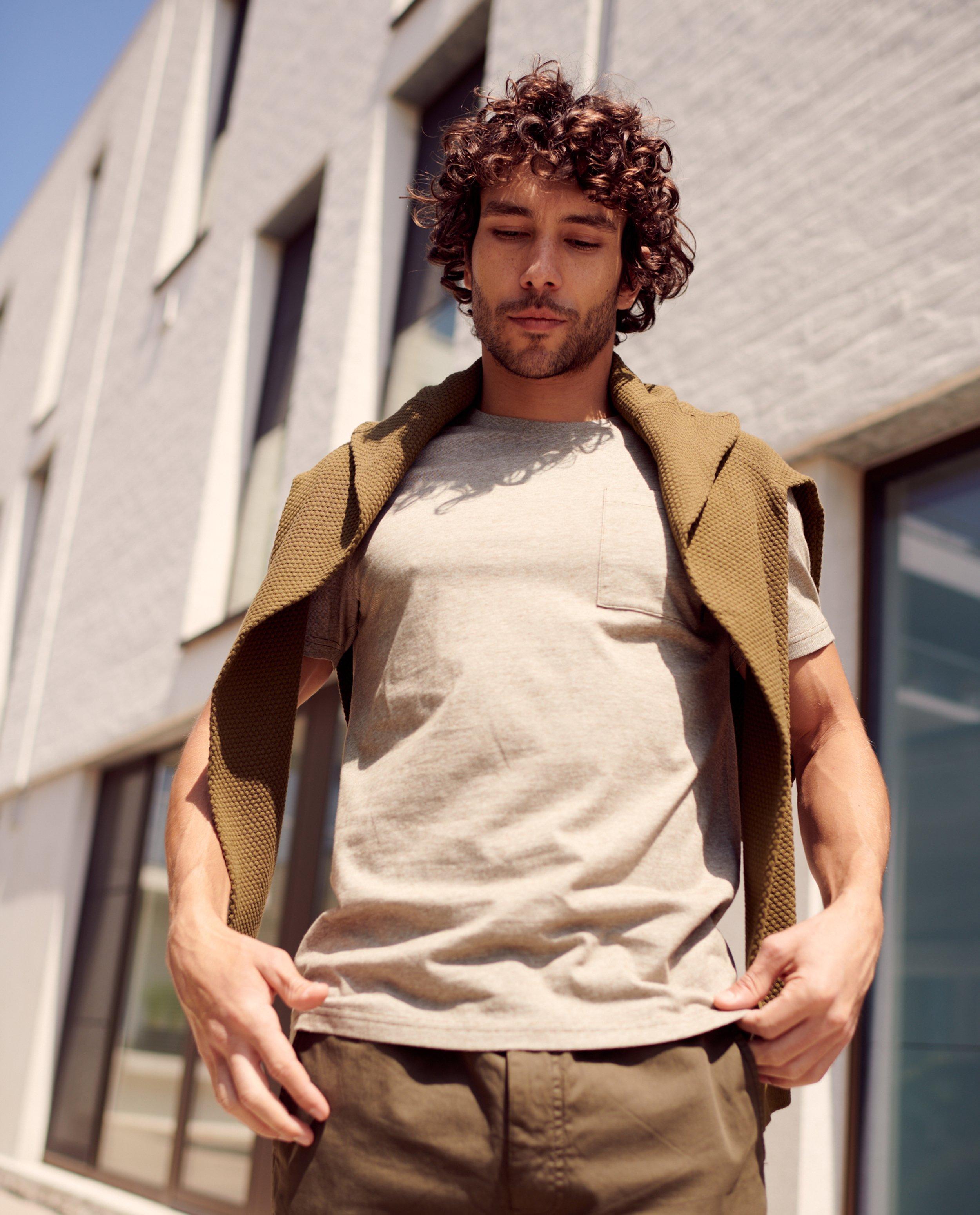 T-shirts - T-shirt beige, slim fit