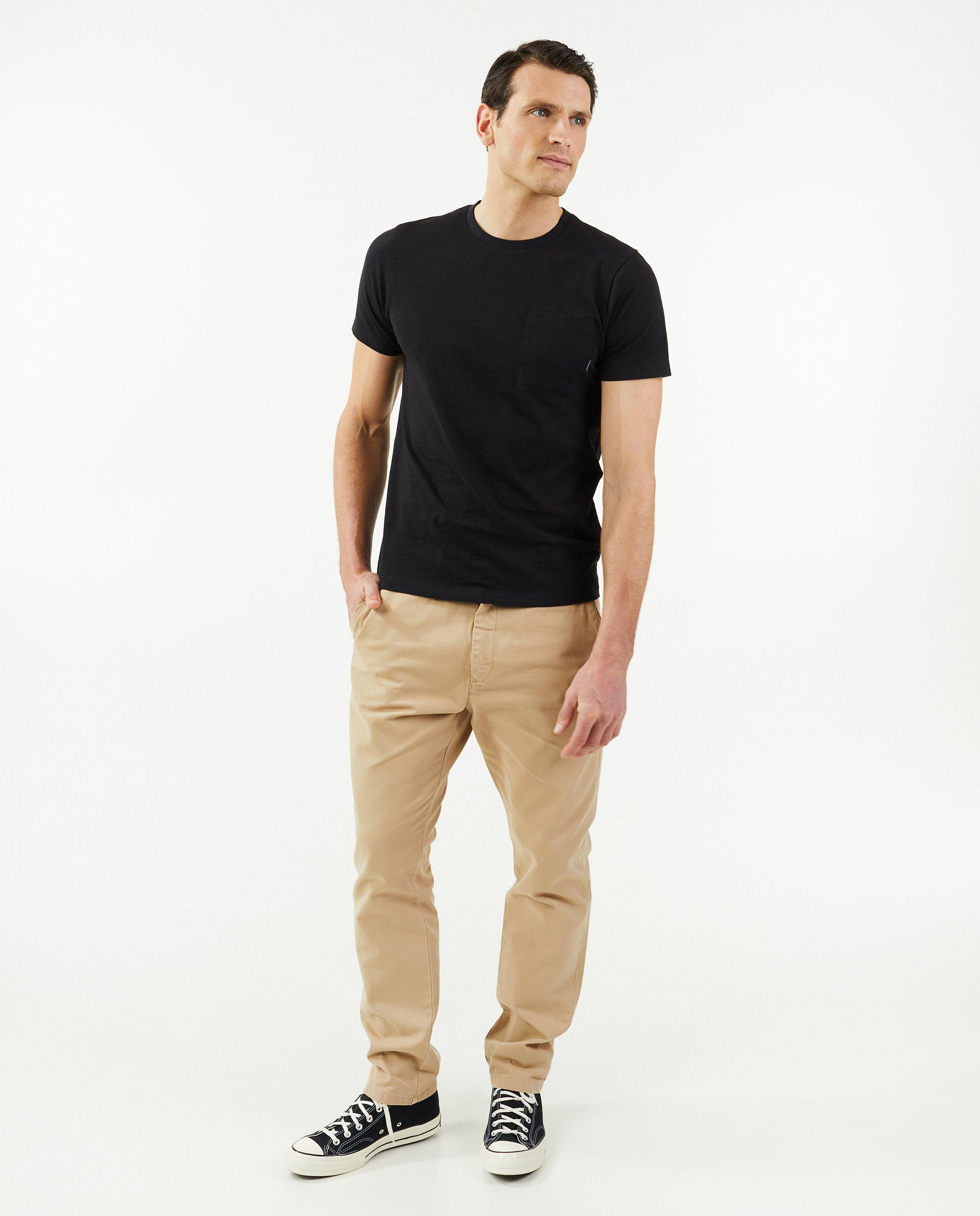 Beige T-shirt, slim fit - null - Quarterback