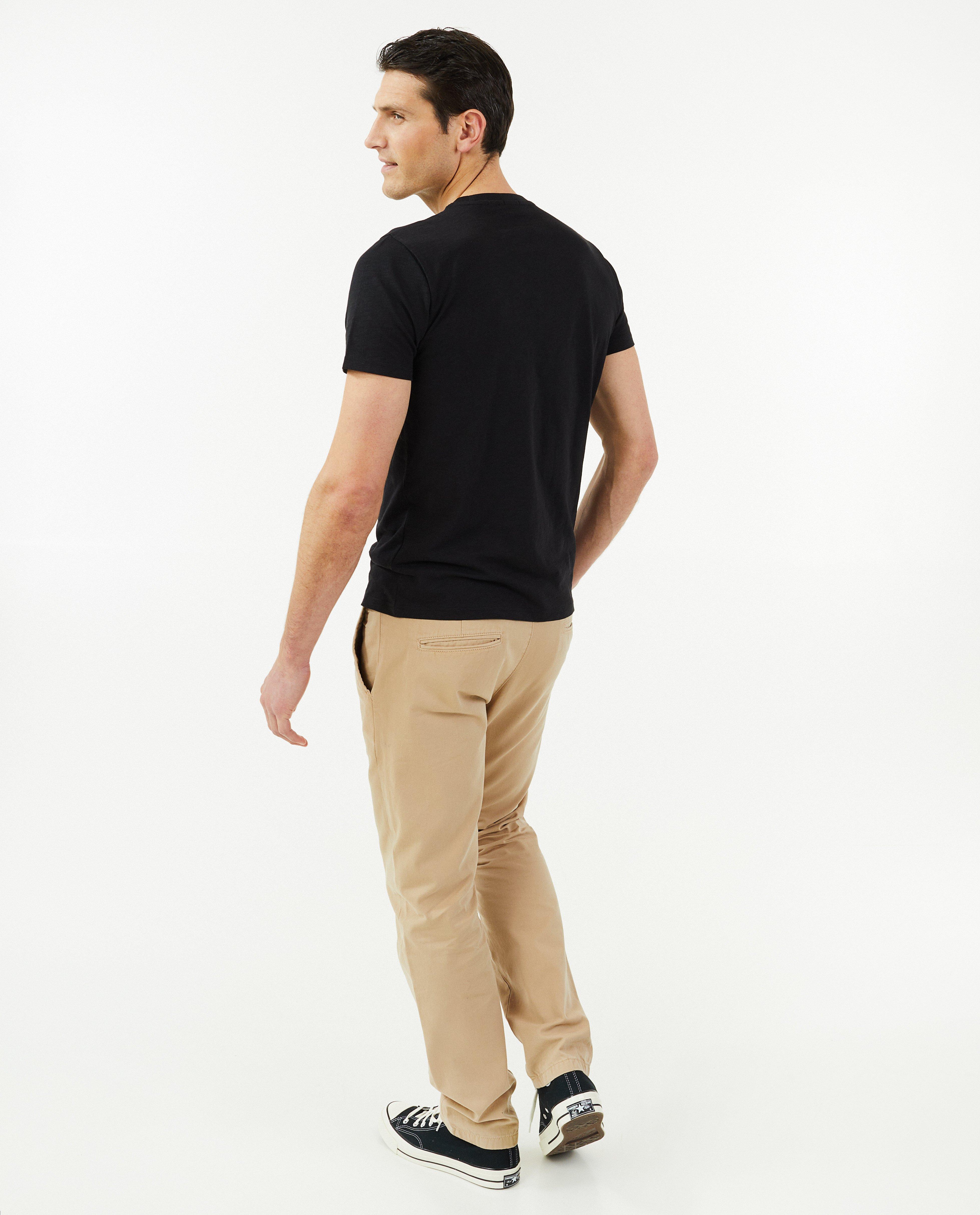 T-shirts - Beige T-shirt, slim fit
