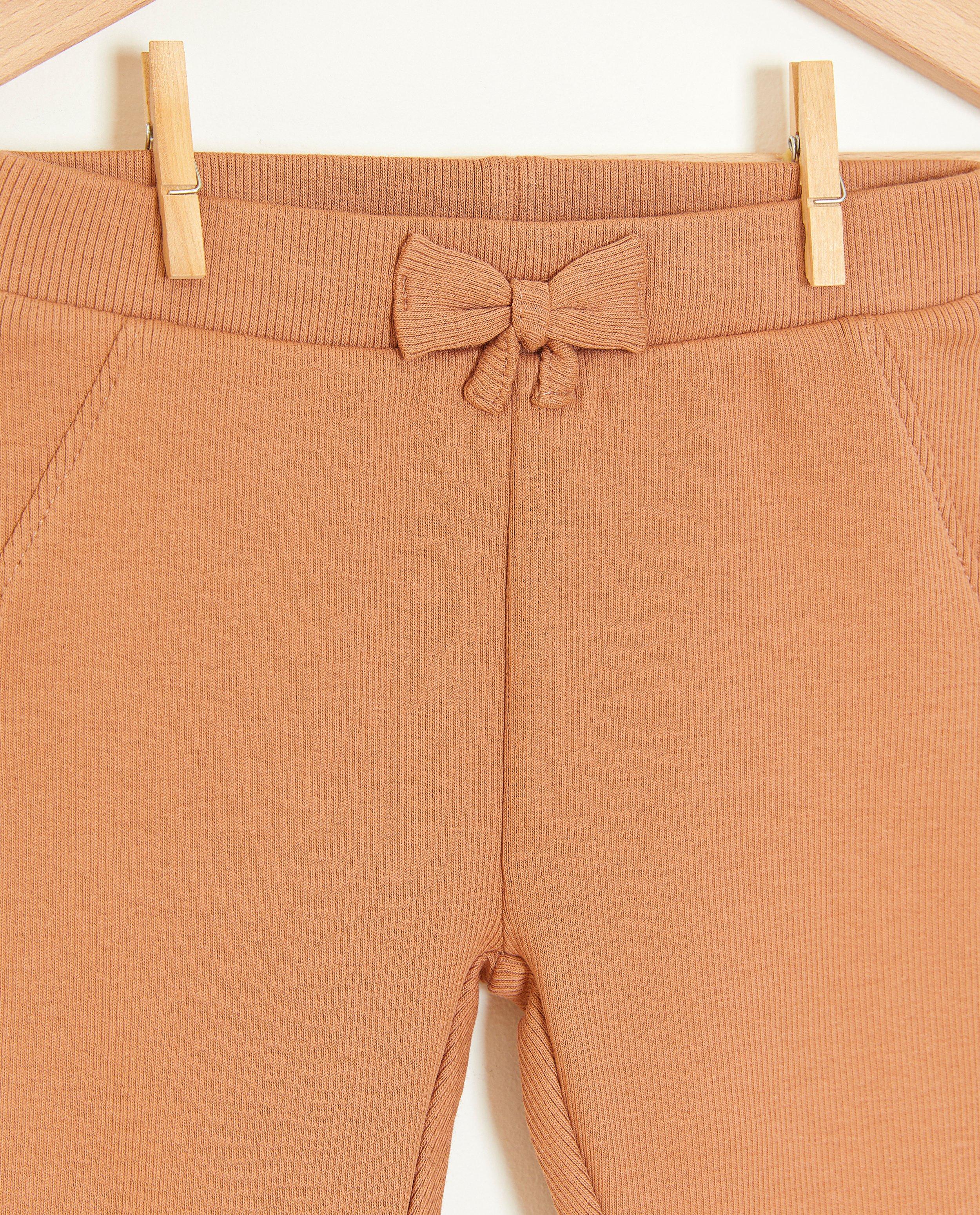 Leggings - Donkerblauwe legging met rib