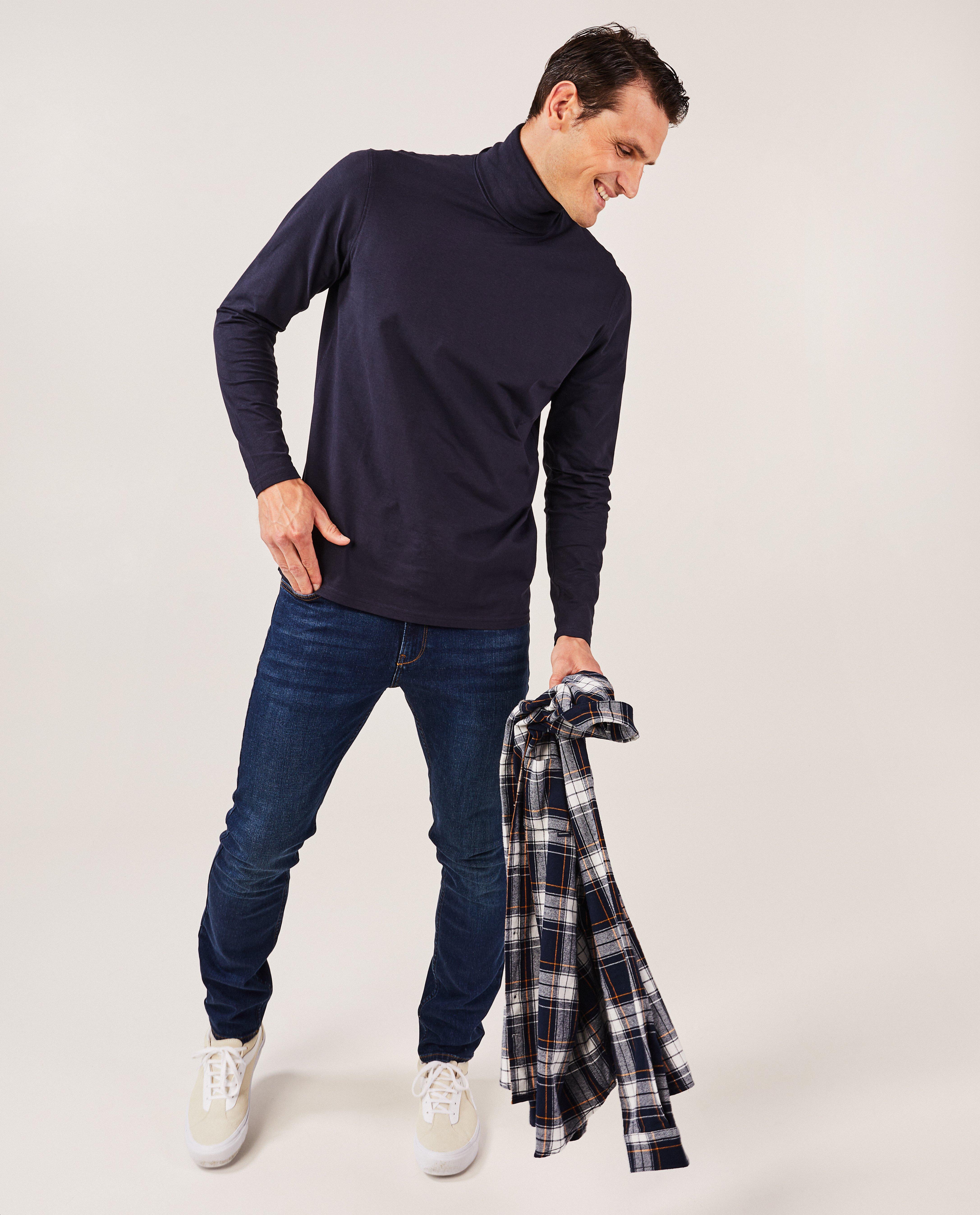 Grijze longsleeve met rolkraag - null - Quarterback
