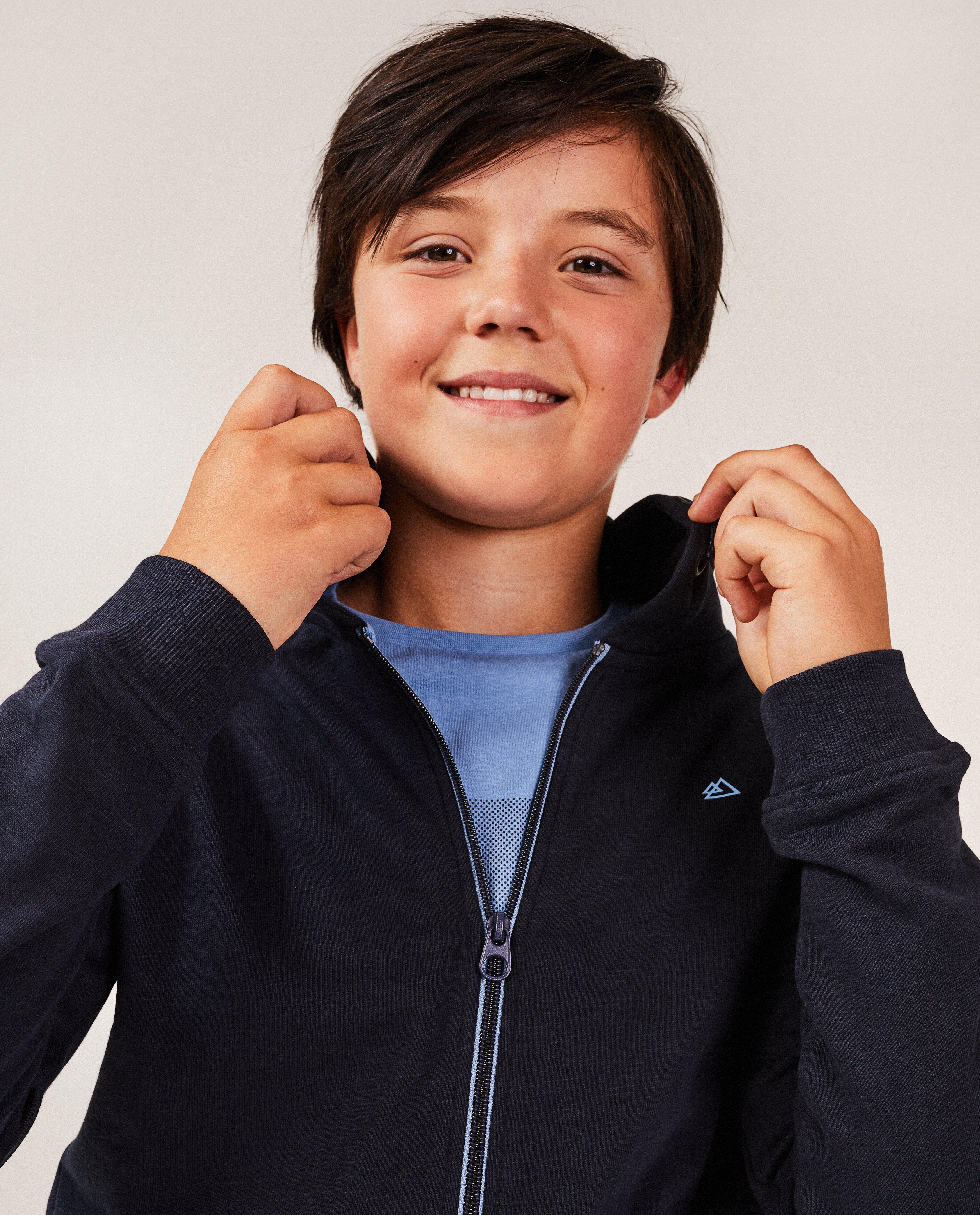 Zwart sweatvest met kap - Product Detail - donkerblauw - afbeelding nummer 4