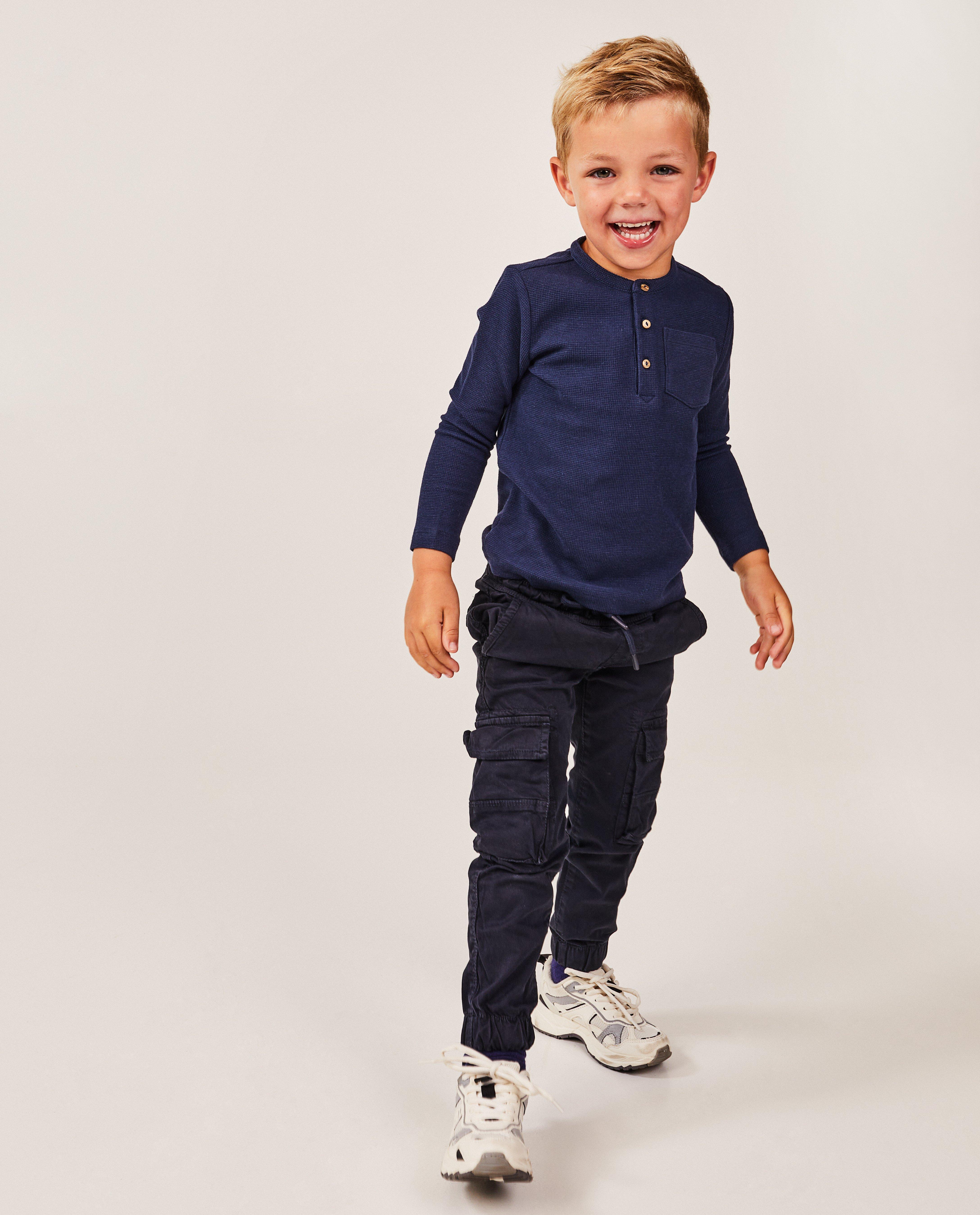 Longsleeve met wafelpatroon, 2-7 jaar - null - Kidz Nation