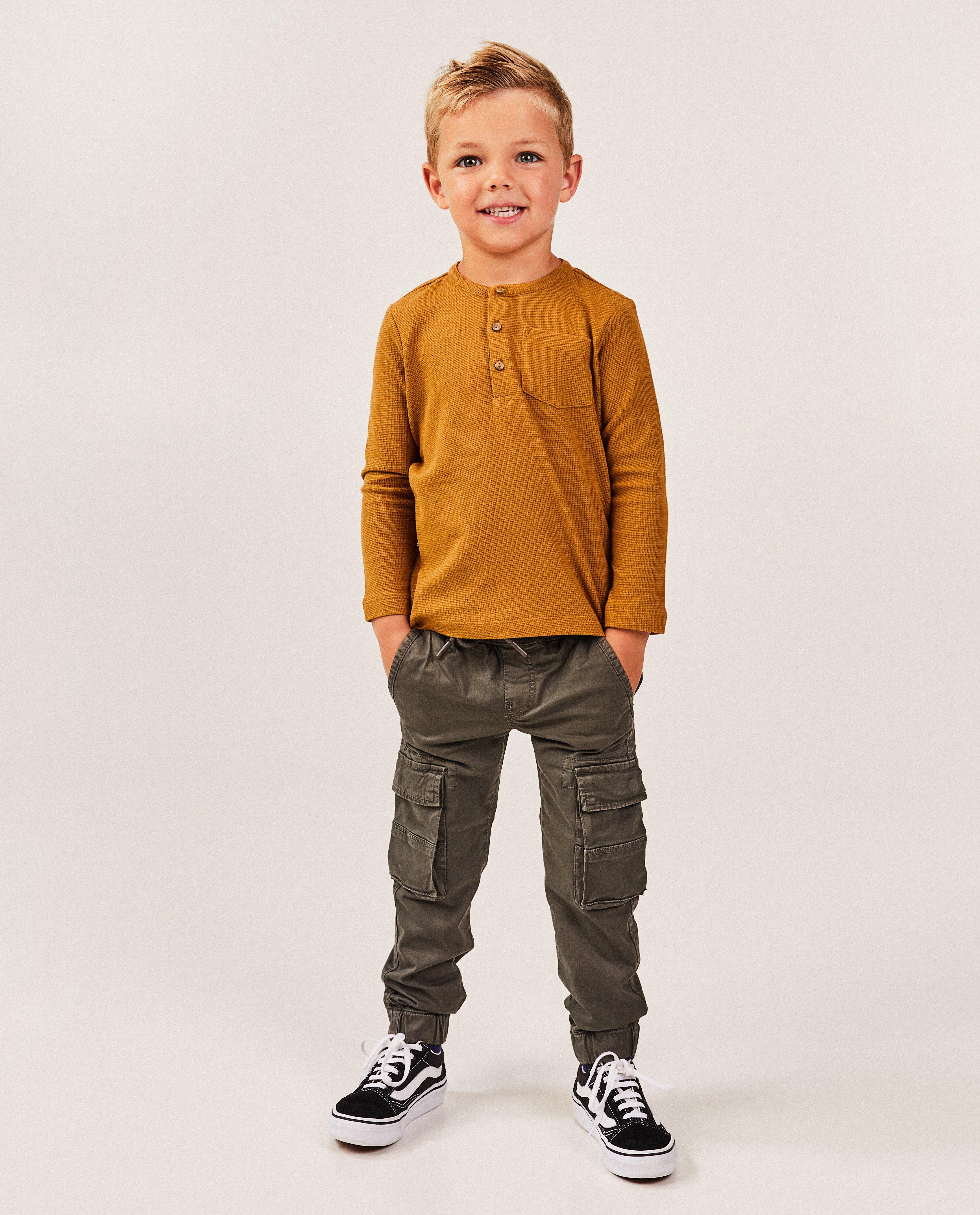 Longsleeve met wafelpatroon, 2-7 jaar - null - Kidz Nation