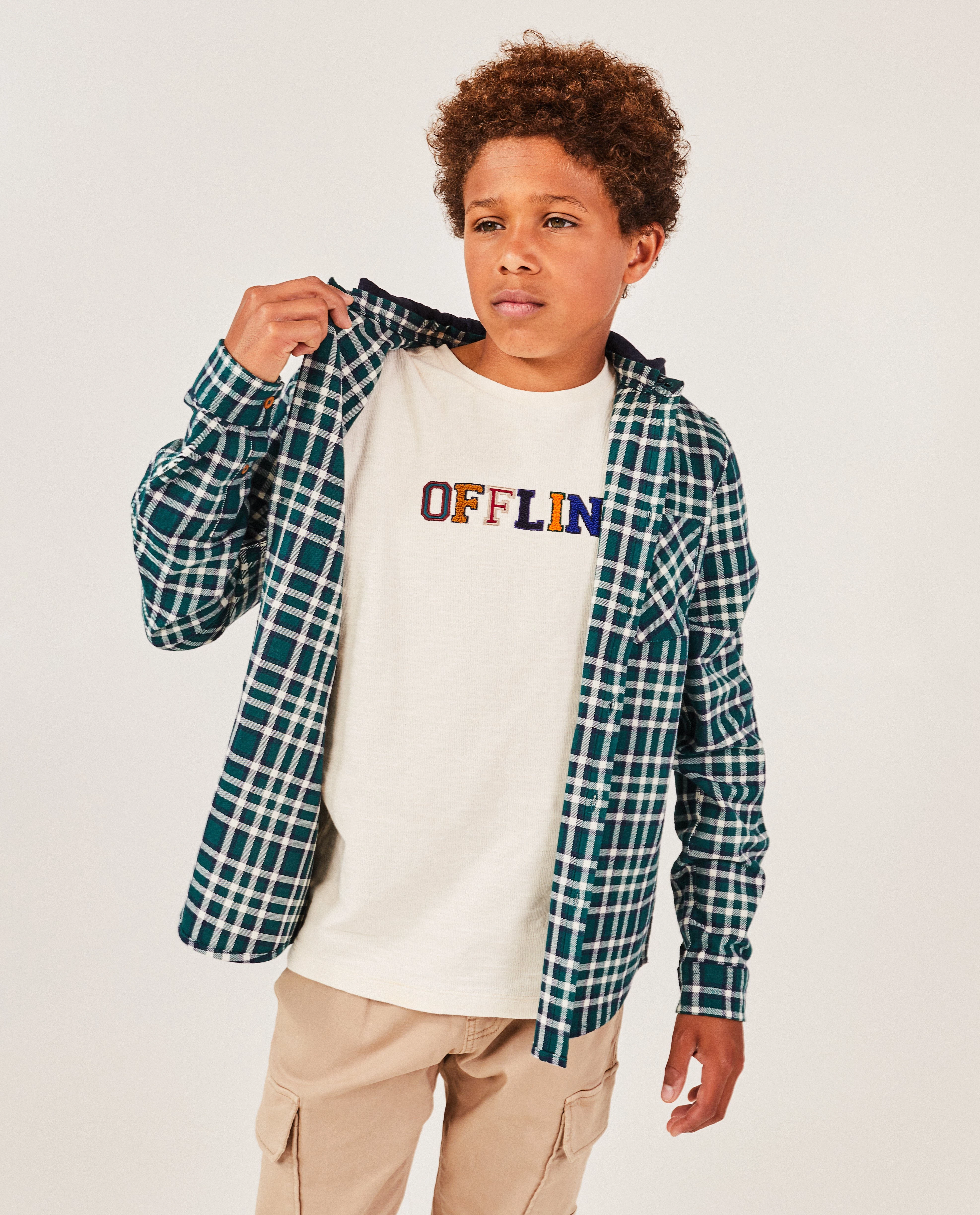 Hemd met afritsbare kap