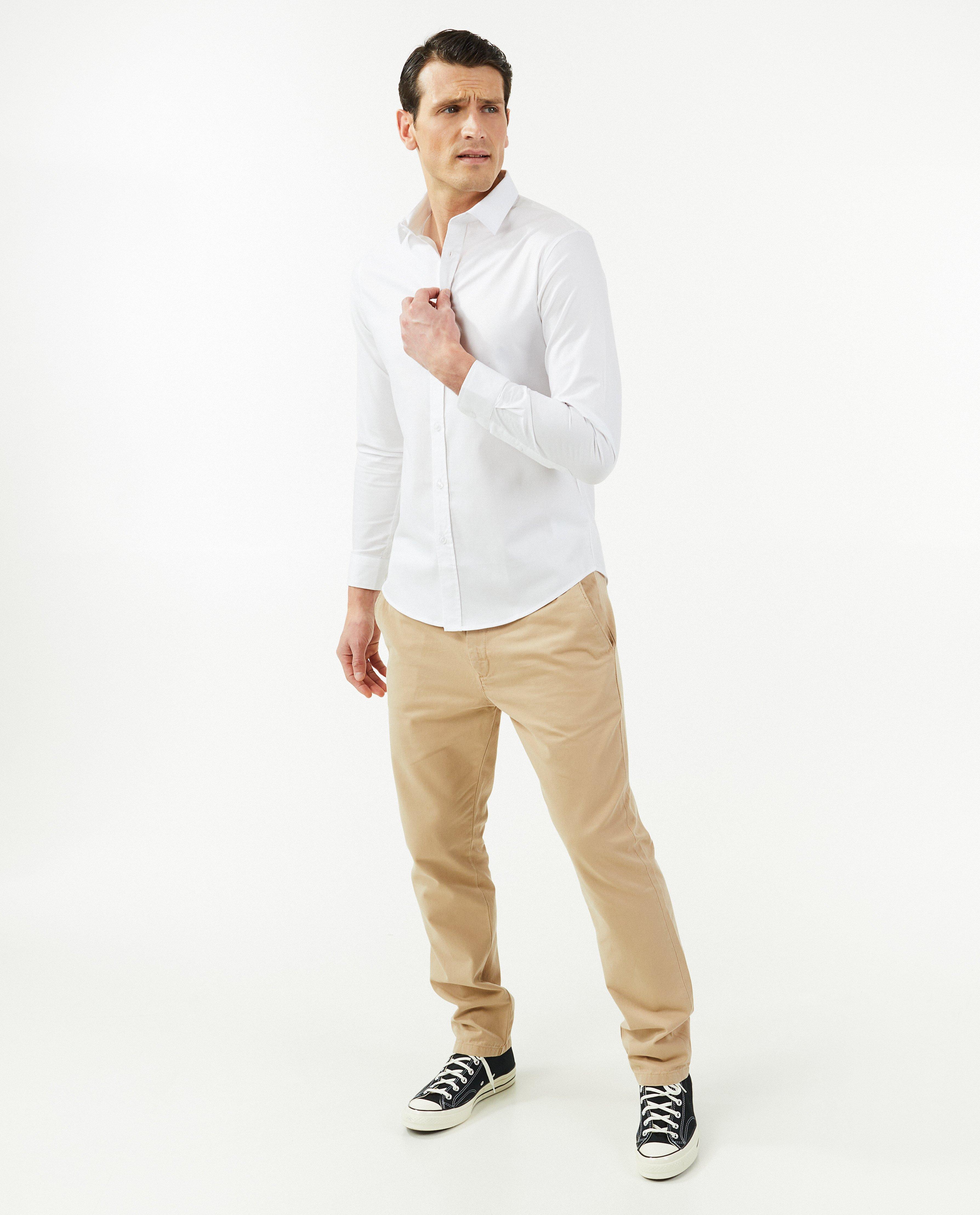 Wit hemd, slim fit - null - Iveo