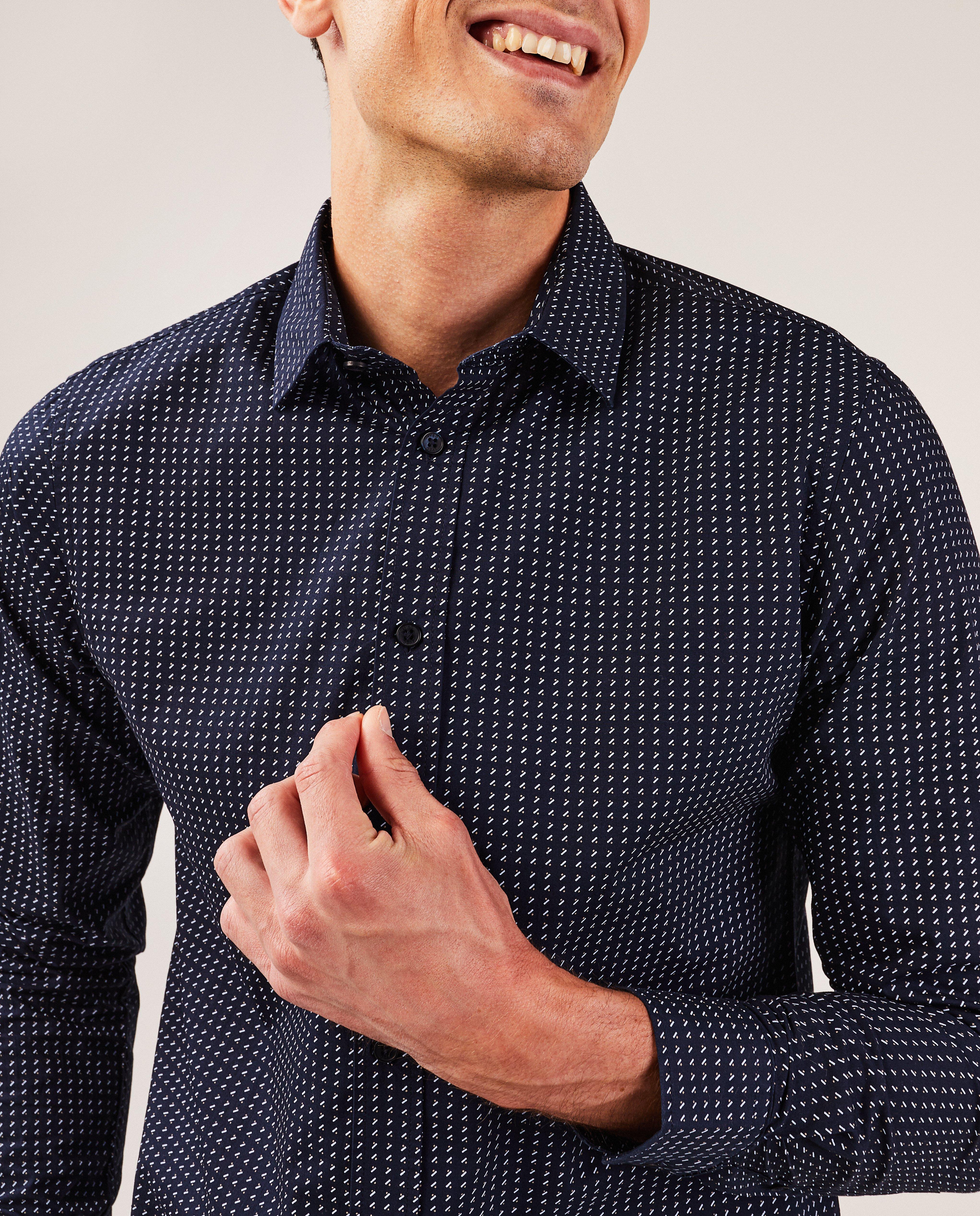 Chemises - Chemise à micro-imprimé, slim fit