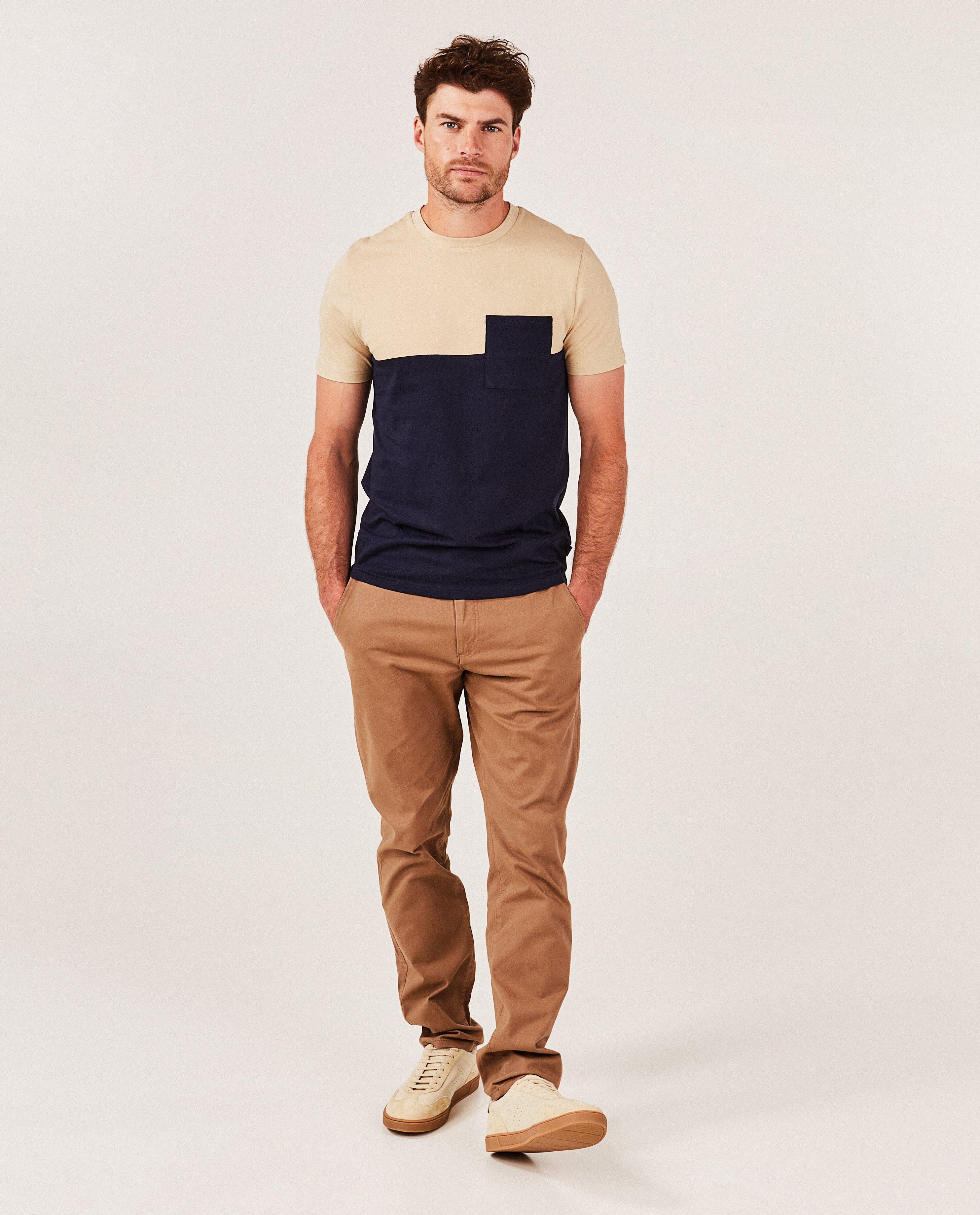 T-shirt met color block - null - Quarterback