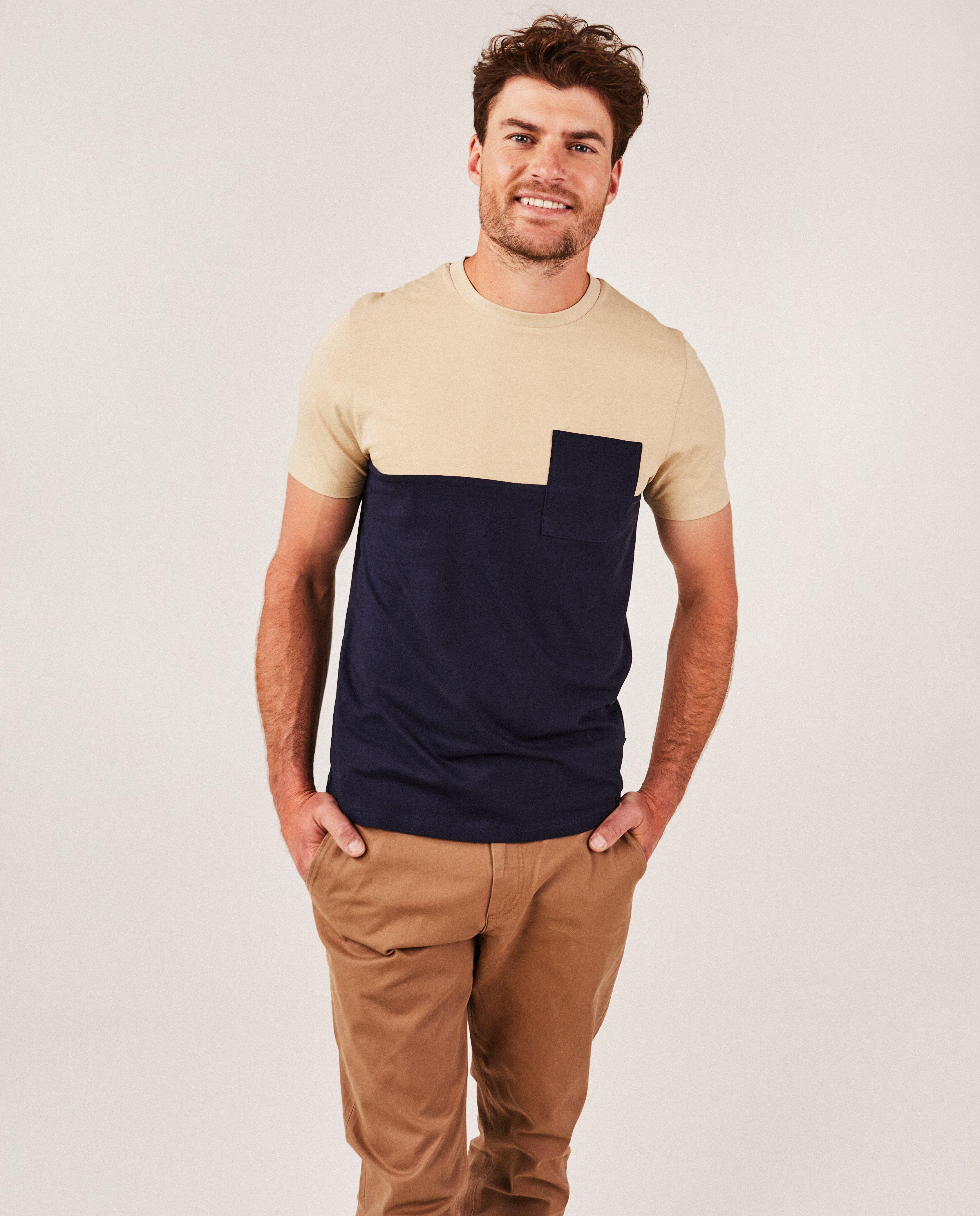 T-shirts - T-shirt met color block