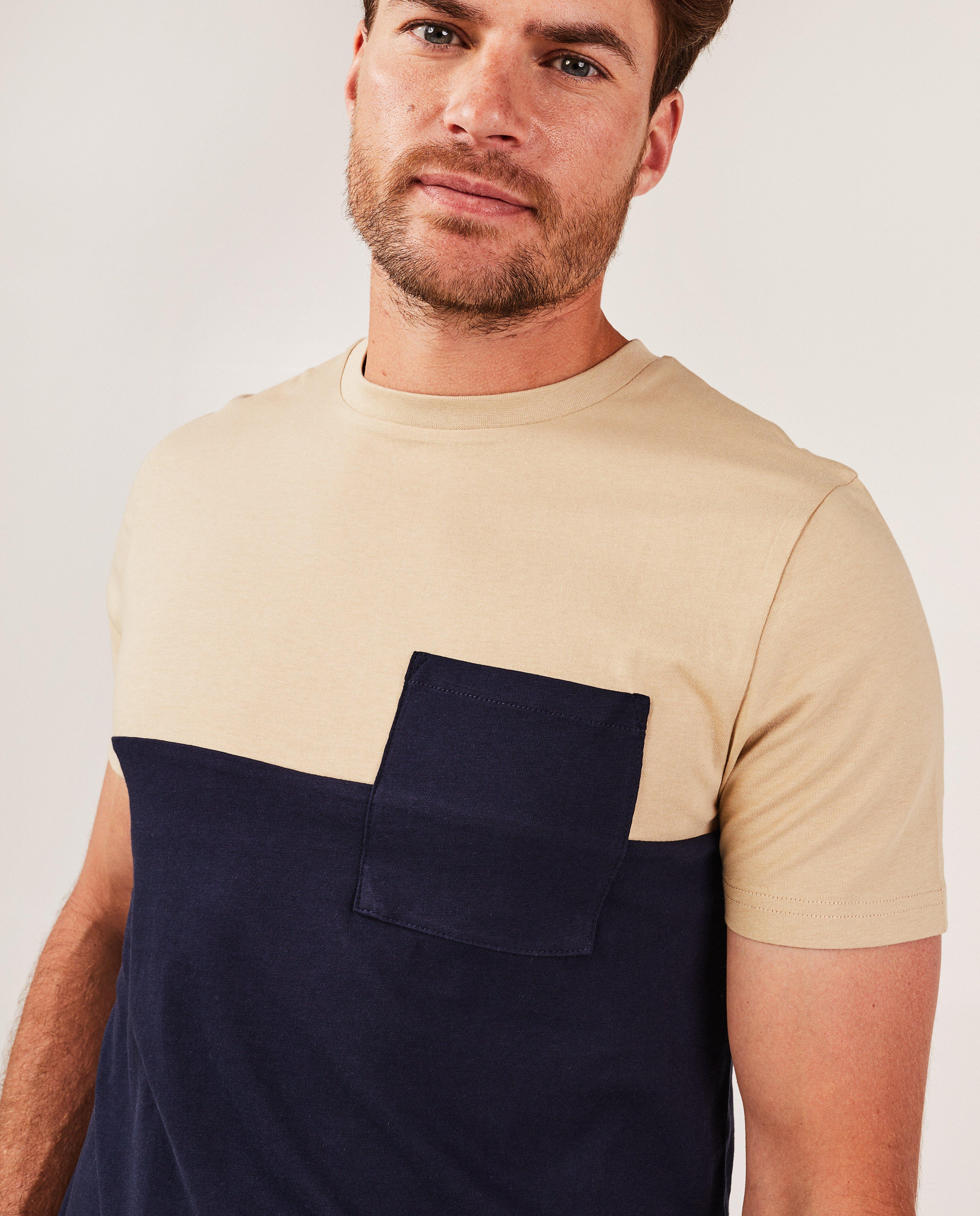 T-shirts - T-shirt met color block