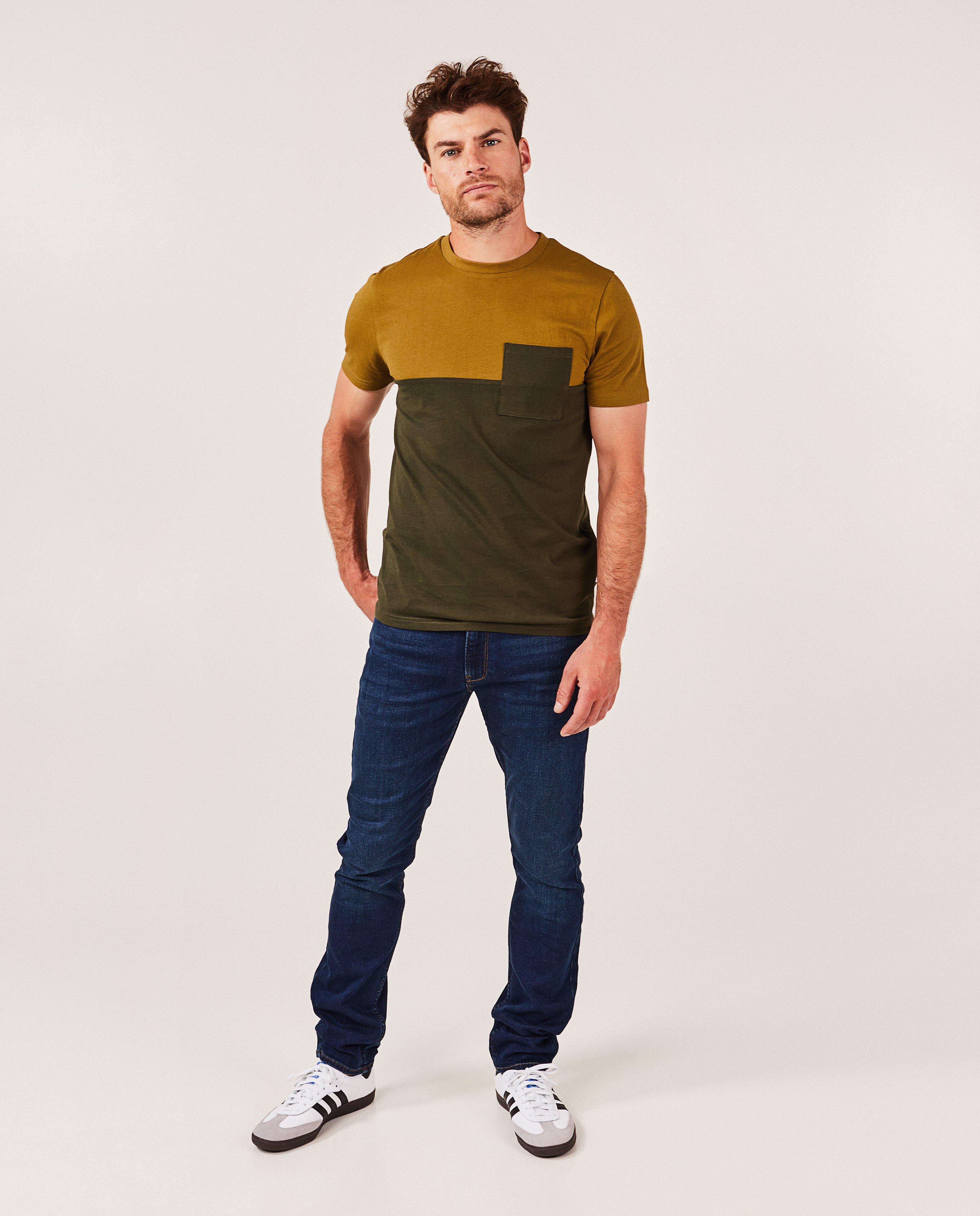 T-shirt met color block - null - Quarterback