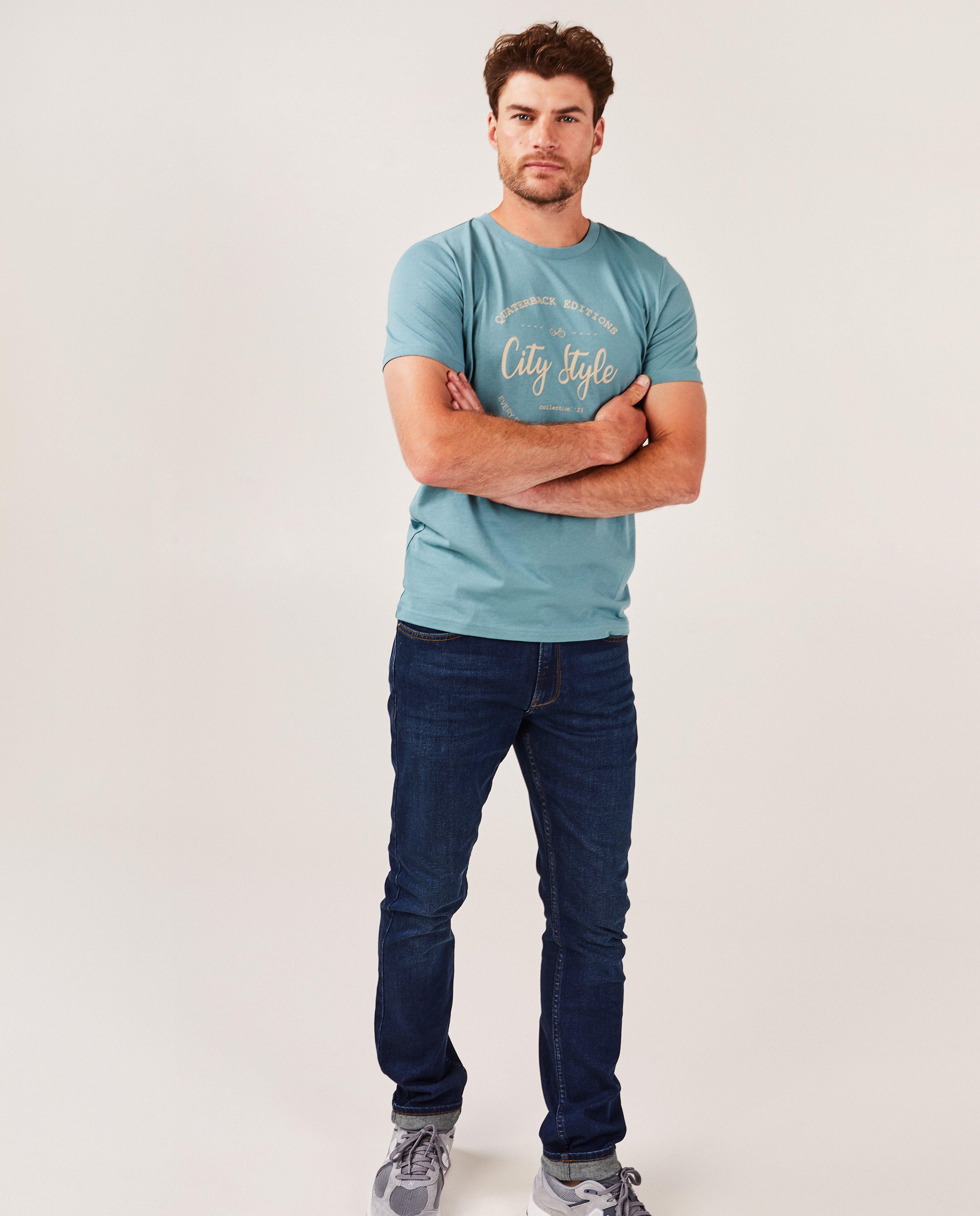 T-shirt à inscription - null - Quarterback