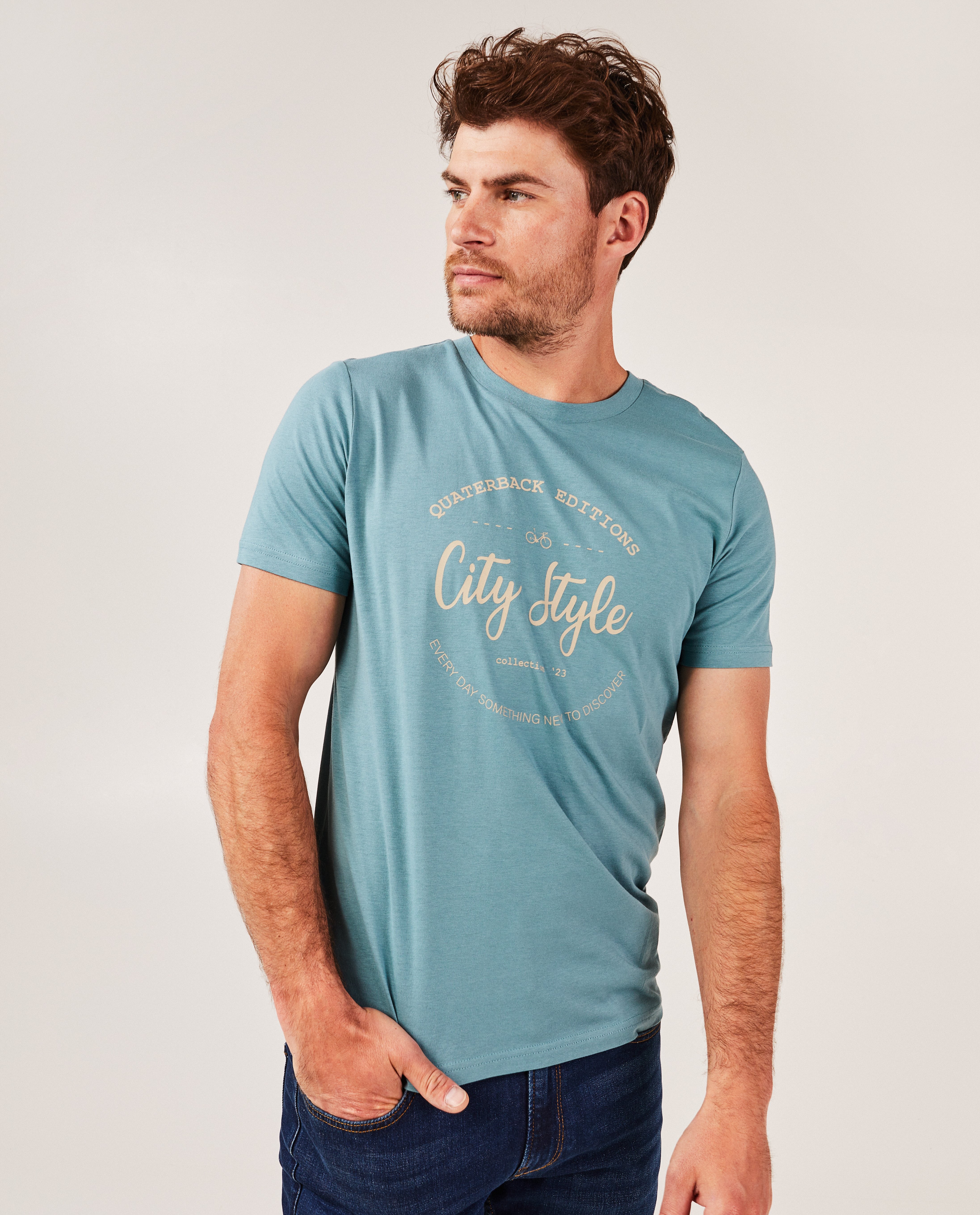 T-shirts - T-shirt met opschrift